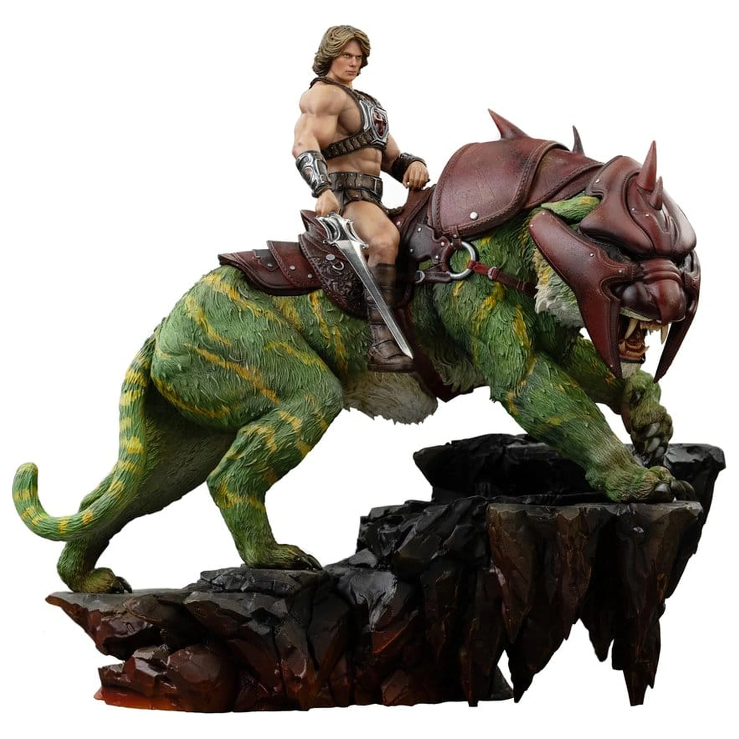 Masters of the Universe Art Scale Statuie 1/10 He-Man and Battle Cat 33 cm poza produsului
