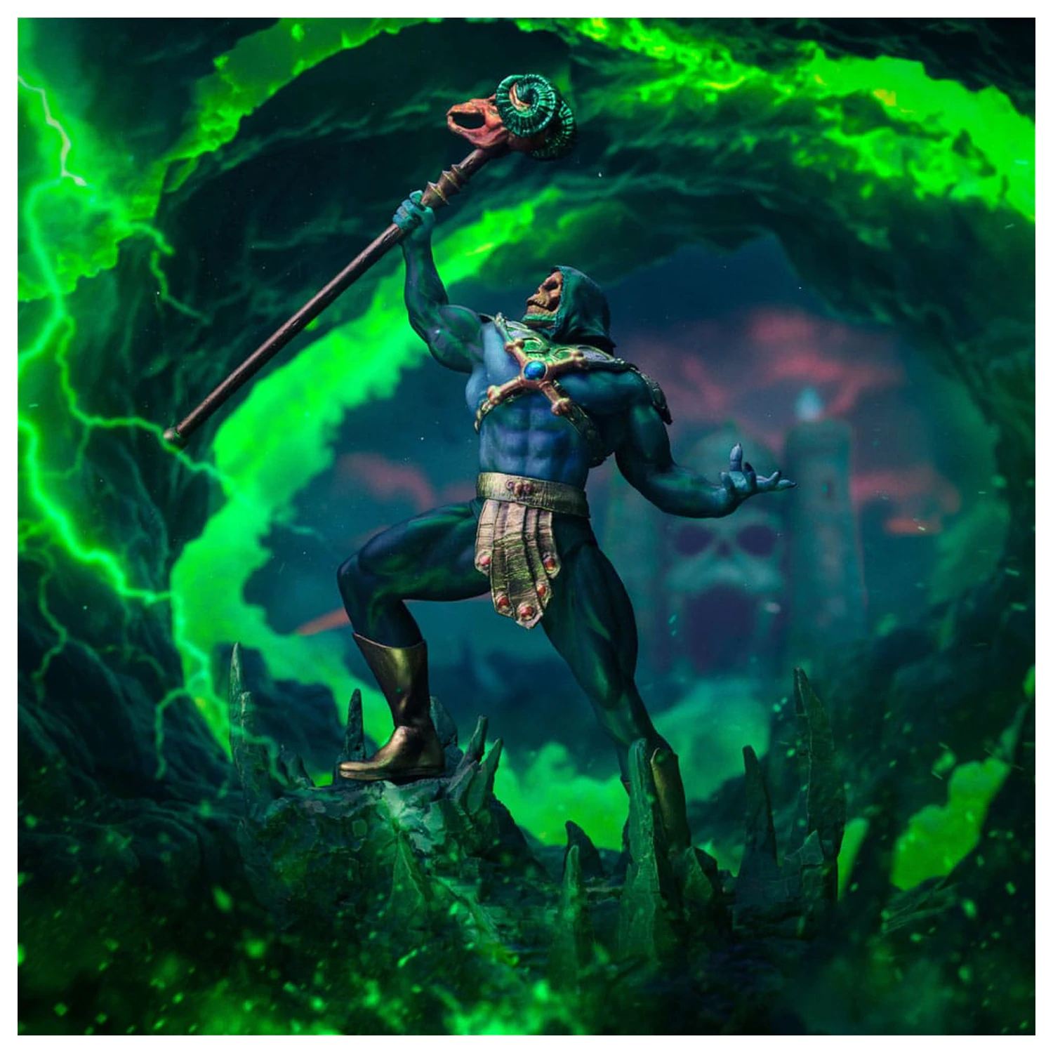 Masters of the Universe Art Scale Statuie 1/10 Skeletor Disco Ver. 28 cm poza produsului
