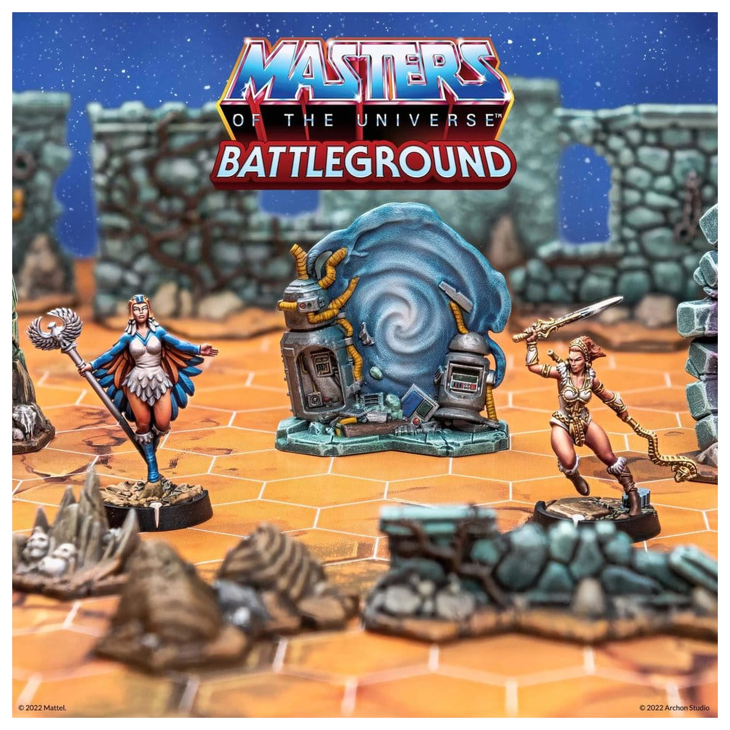 Masters of the Universe: Battleground Miniatures Game Wave 1: Masters of the Universe Faction *Versiune Germană* poza produsului