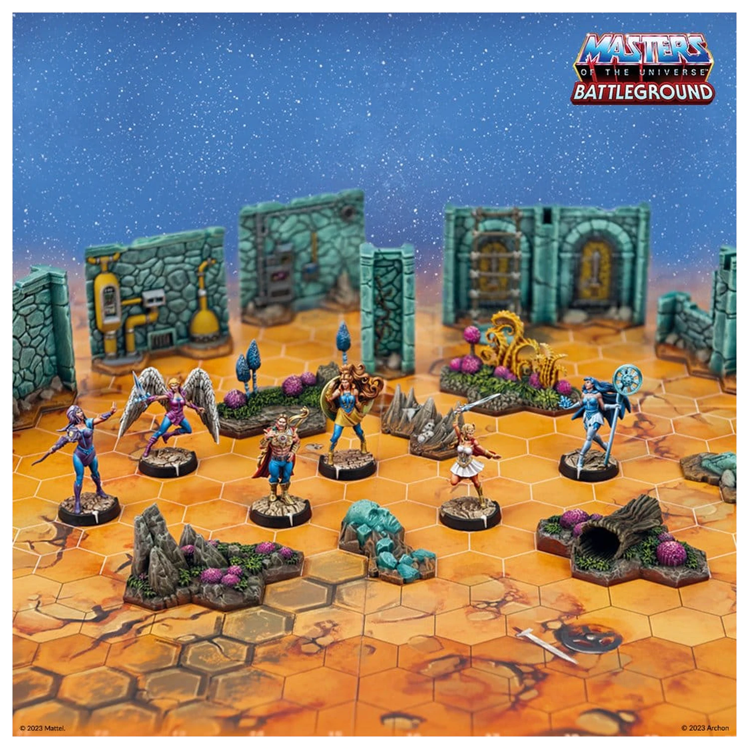 Masters of the Universe: Battleground Miniatures Game Wave 7: The Great Rebellion *versiunea germana* poza produsului