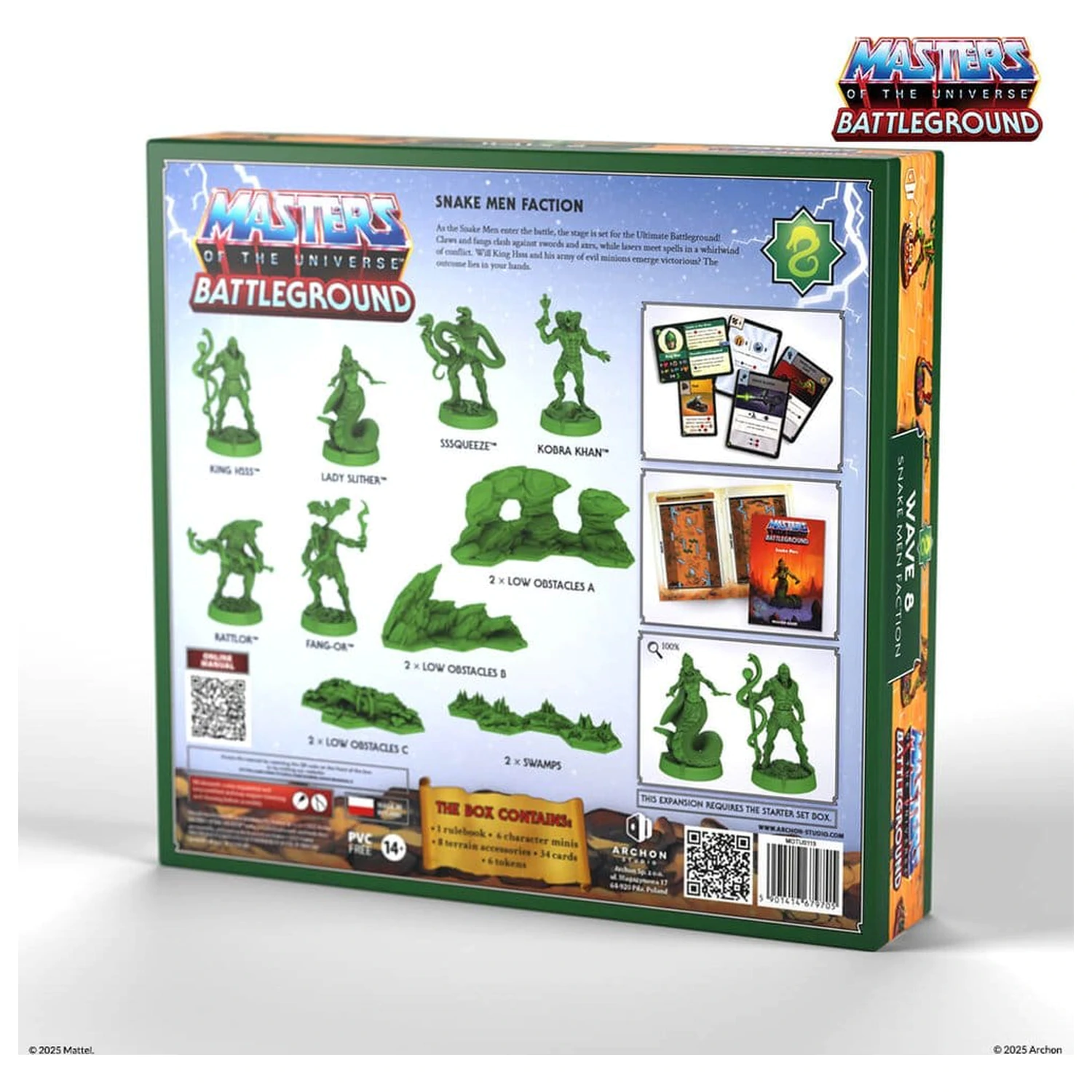 Masters of the Universe: Battleground Miniatures Game Wave 8: Faction Snake Men Versiune Engleza poza produsului