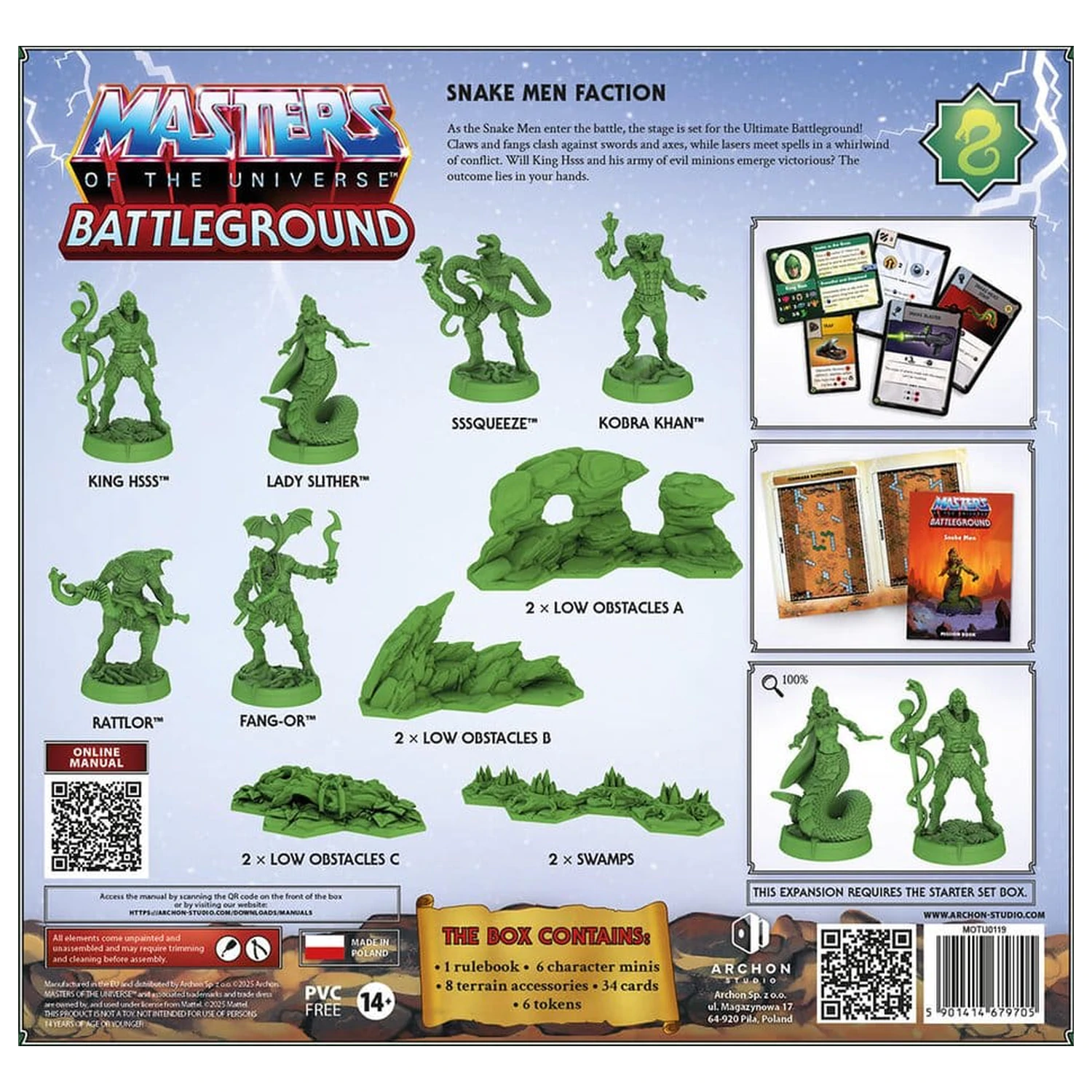 Masters of the Universe: Battleground Miniatures Game Wave 8: Snake Men Faction *Versiunea germană* poza produsului
