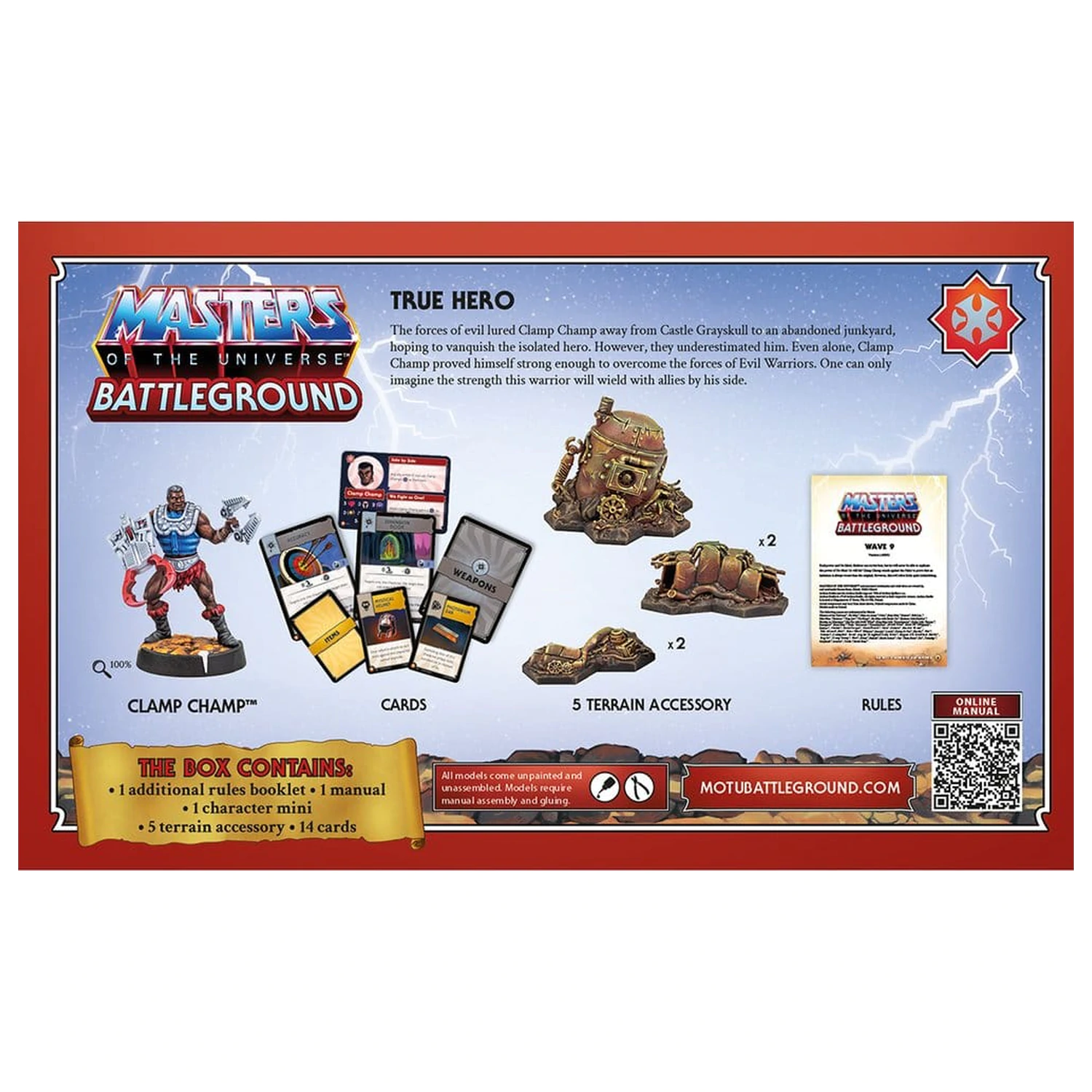 Masters of the Universe: Battleground Miniatures Game Wave 9: Masters of the Universe Faction *Versiune germana* poza produsului