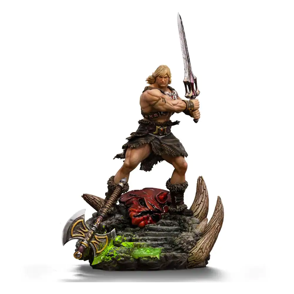 Statuie artistică de lux Masters of the Universe, scară 1/10 He-Man Unleashed 34 cm poza produsului