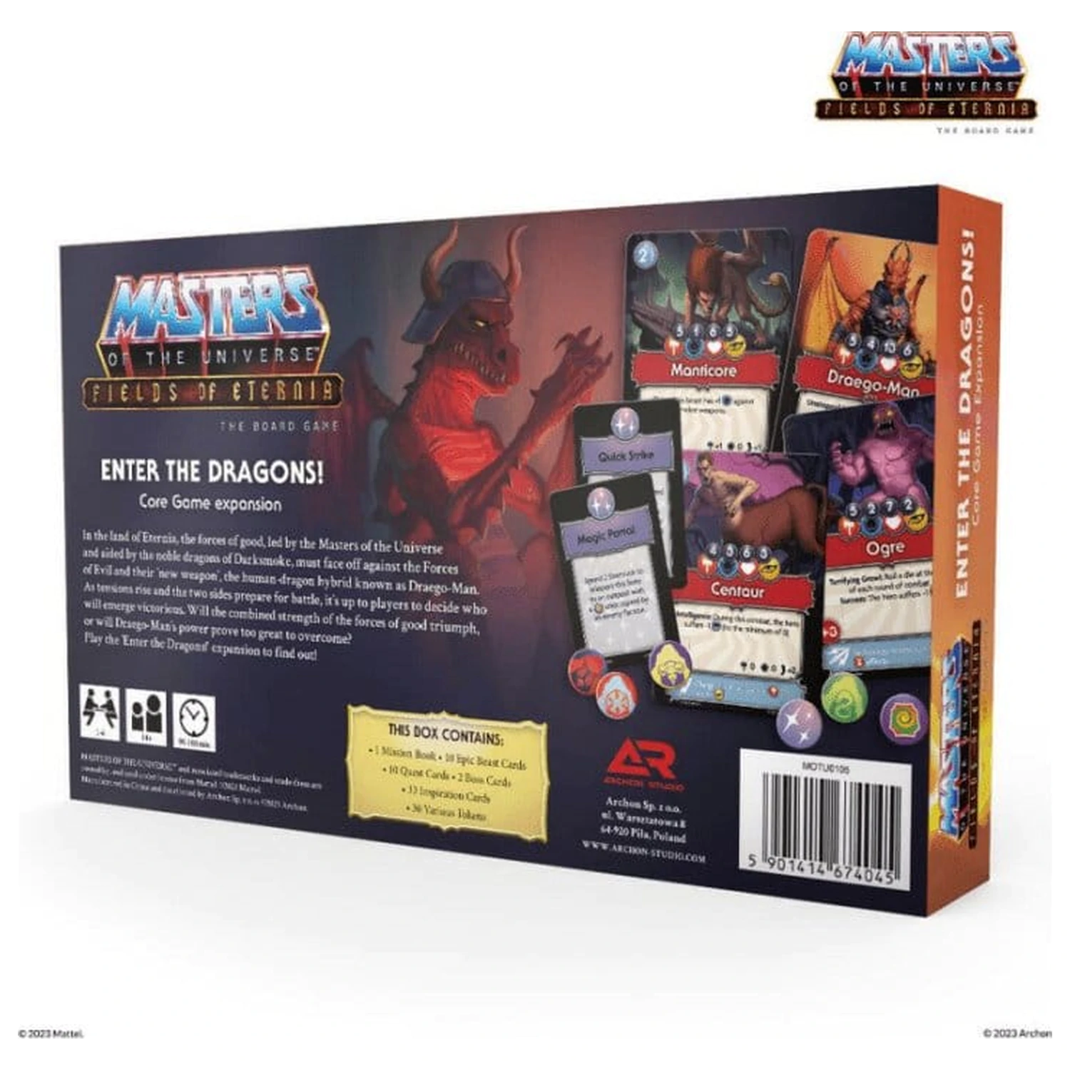 Masters of the Universe Board Game Expansion Fields of Eternia - Enter the Dragons! *Versiune germana* poza produsului