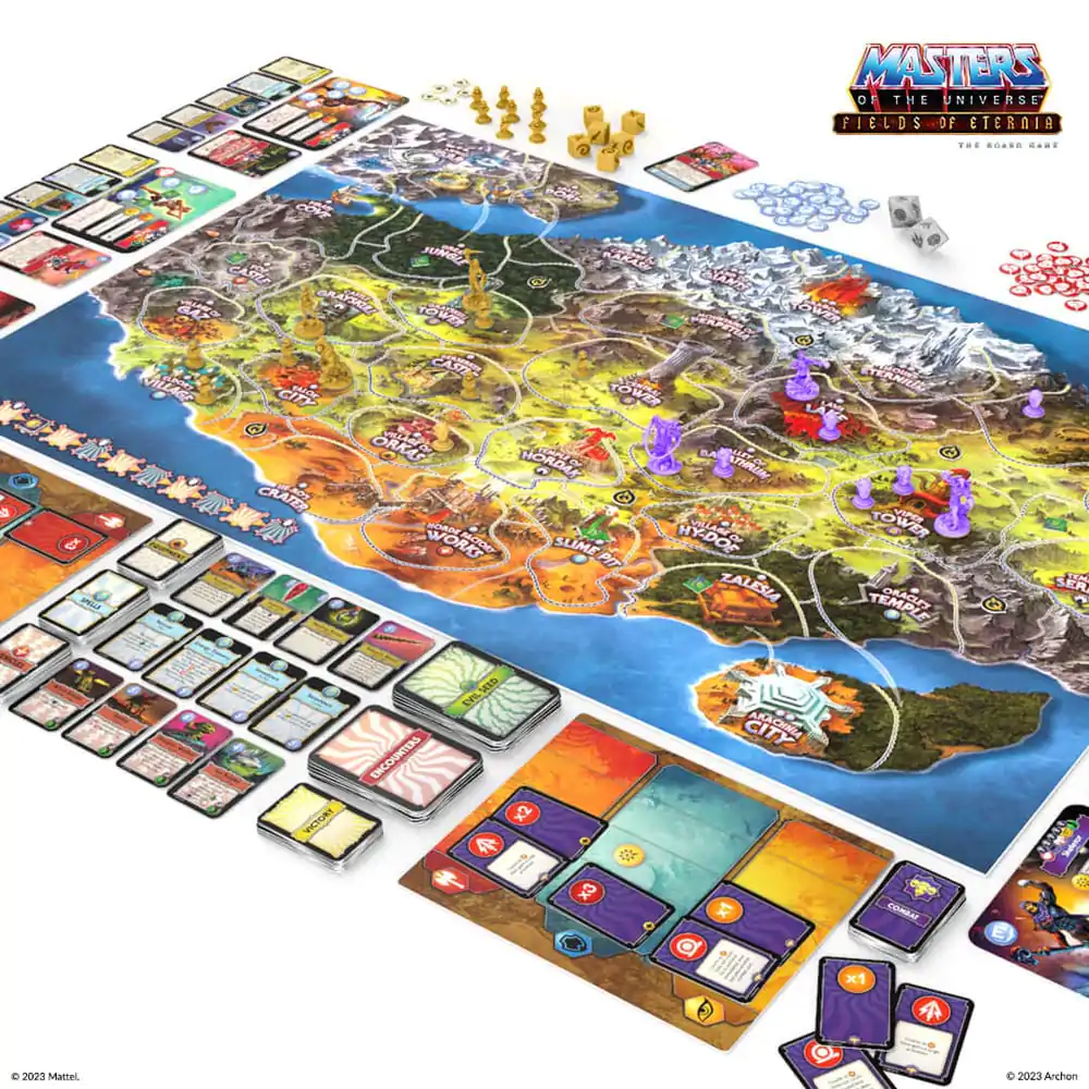 Masters of the Universe Board Game Fields of Eternia Editie Germana poza produsului