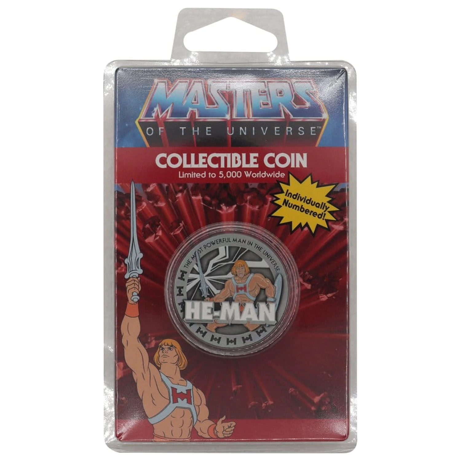 Masters of the Universe Moneda de colectie He-Man editie limitata poza produsului