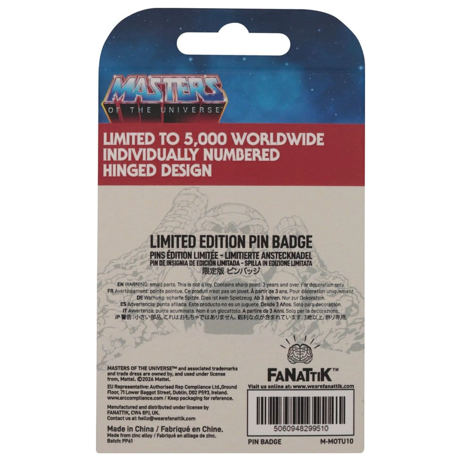 Masters of the Universe Pin Badge Castle Grayskull cu balamale Ediție Limitată poza produsului