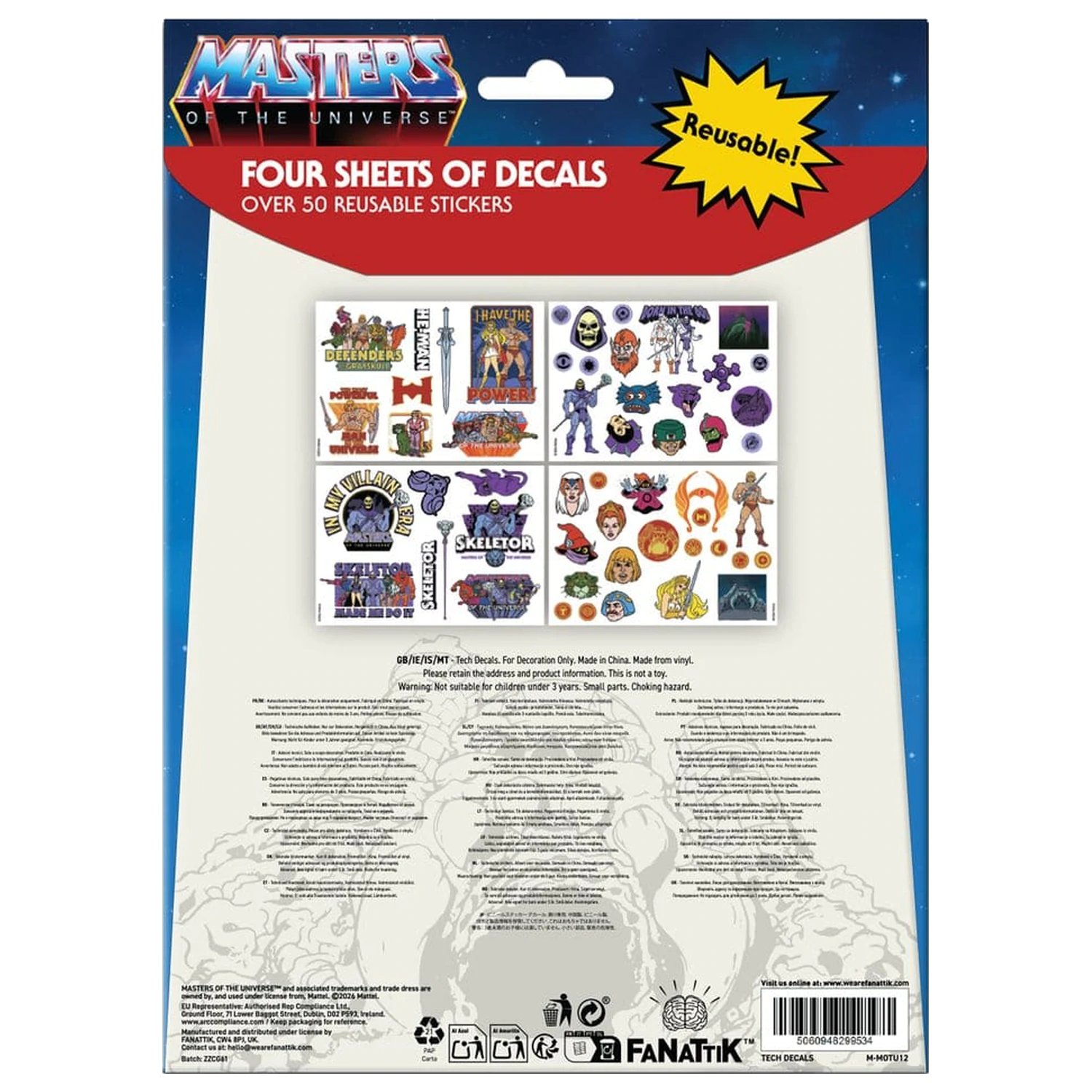 Masters of the Universe Tech pachet de stickere poza produsului