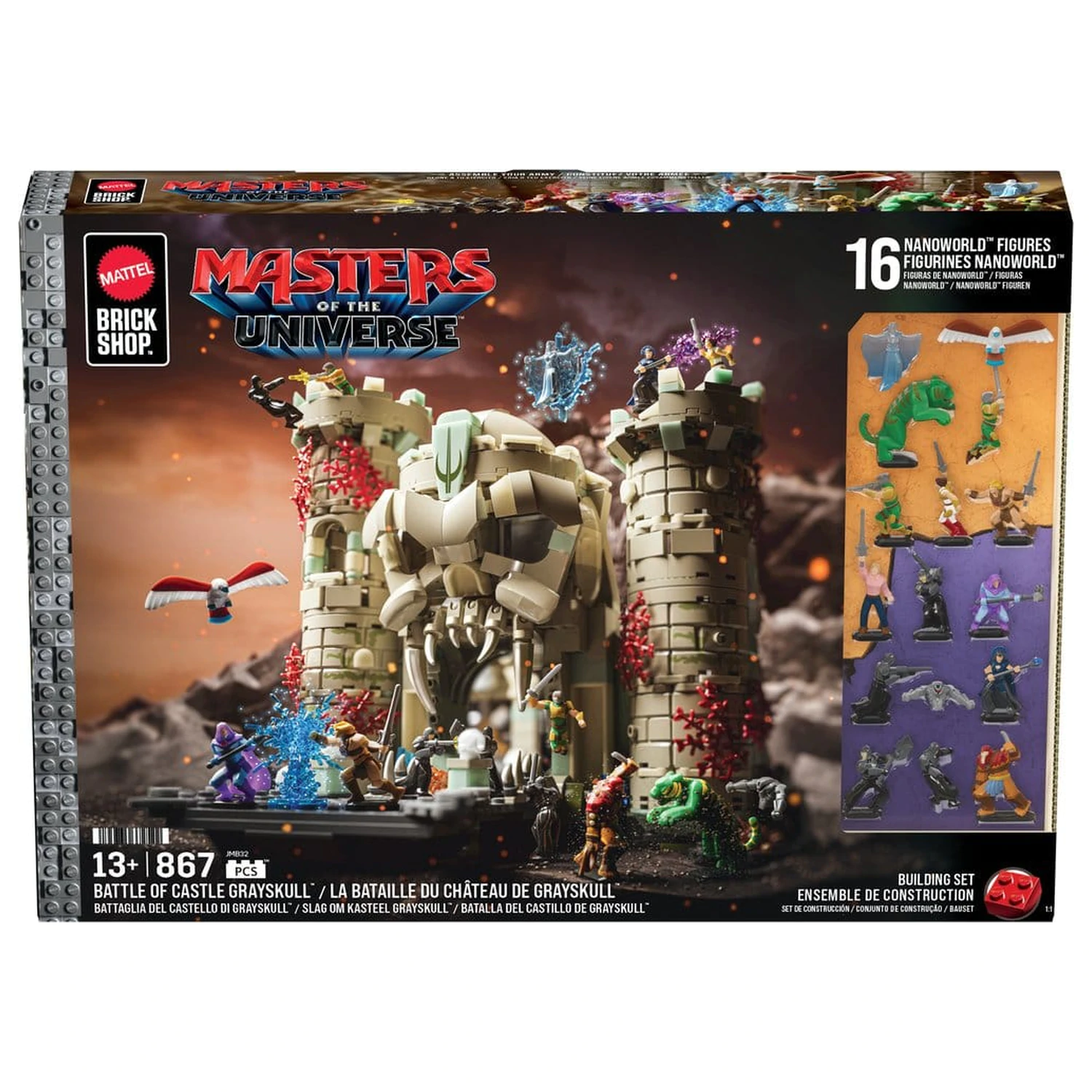 Masters of the Universe Mattel Set constructie Magazin de caramizi Castle Grayskull poza produsului