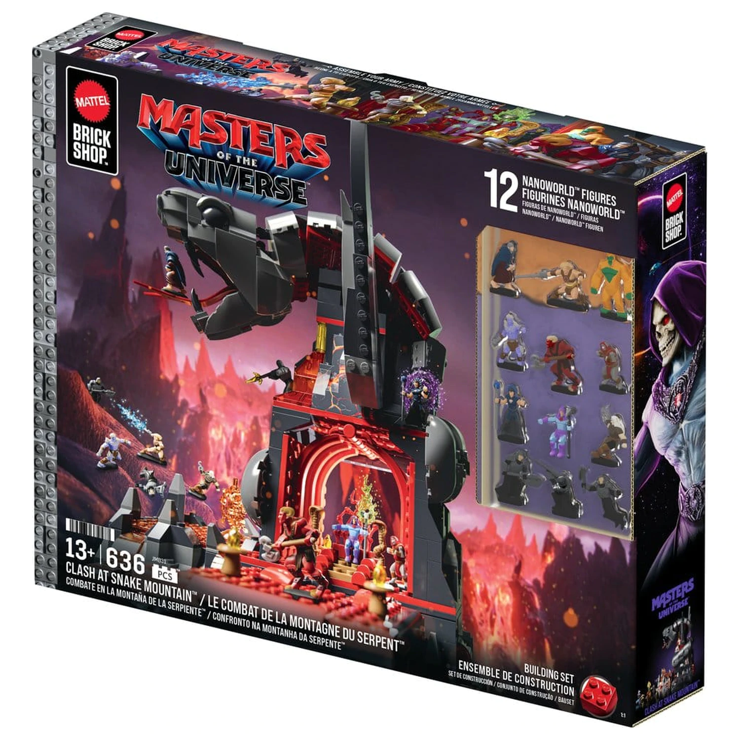 Masters of the Universe Mattel Brick Shop Set de constructie Snake Mountain poza produsului