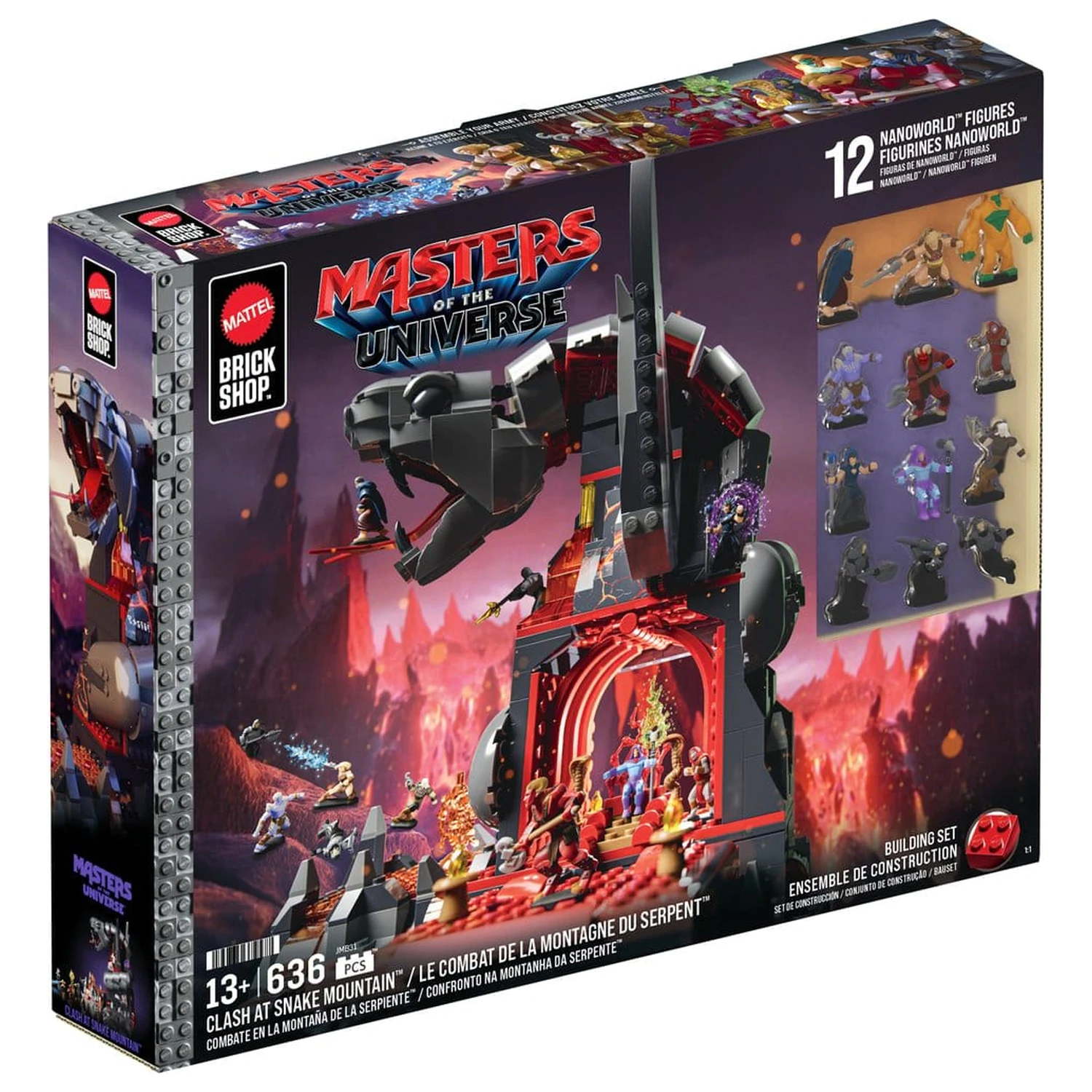 Masters of the Universe Mattel Brick Shop Set de constructie Snake Mountain poza produsului