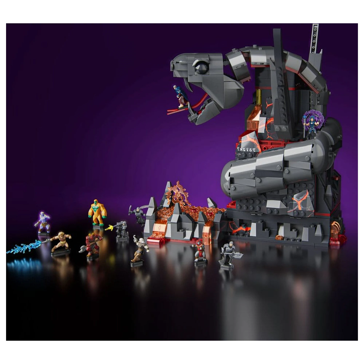 Masters of the Universe Mattel Brick Shop Set de constructie Snake Mountain poza produsului