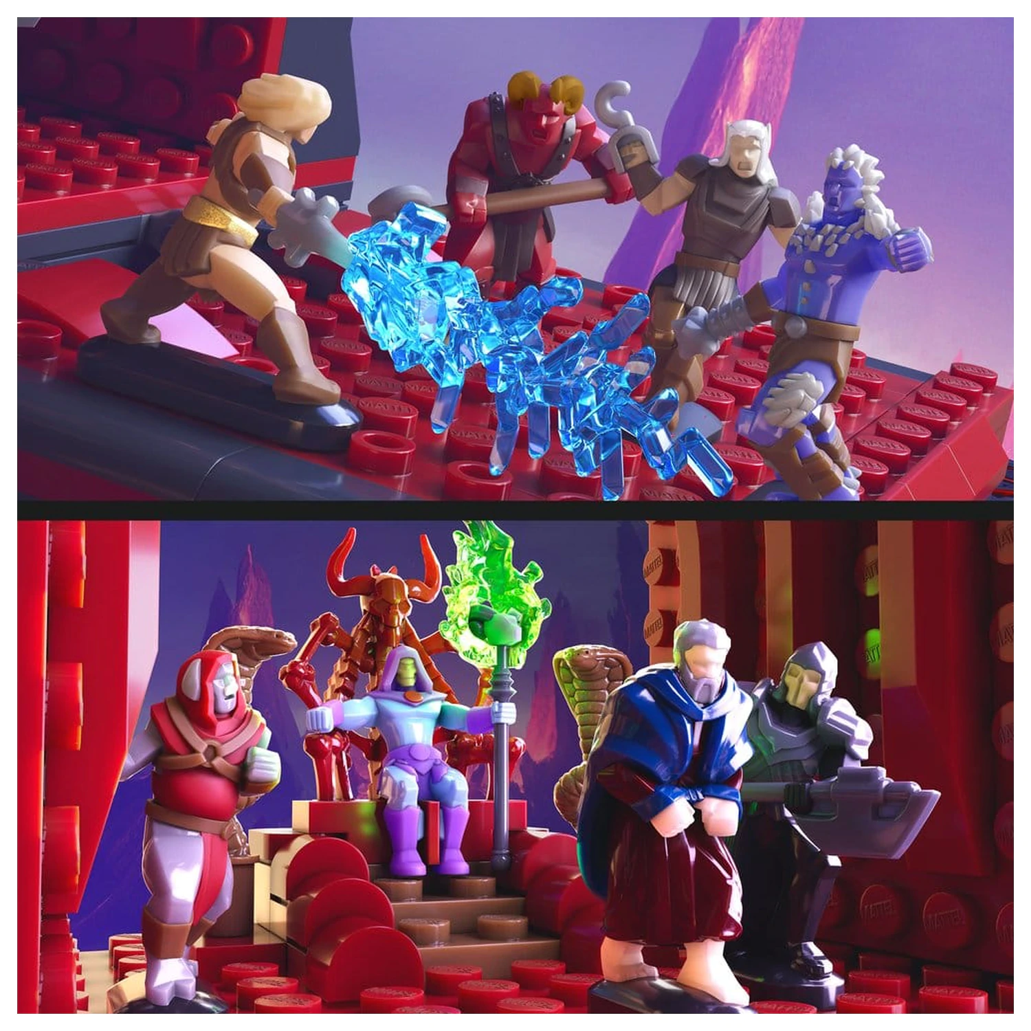 Masters of the Universe Mattel Brick Shop Set de constructie Snake Mountain poza produsului