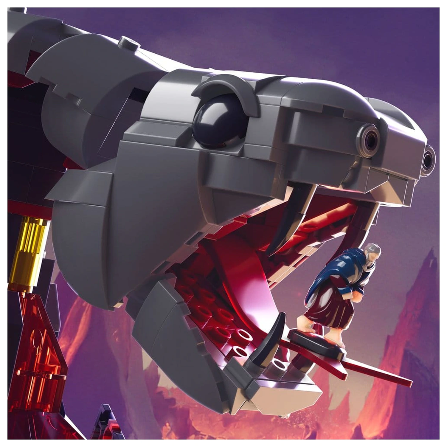 Masters of the Universe Mattel Brick Shop Set de constructie Snake Mountain poza produsului