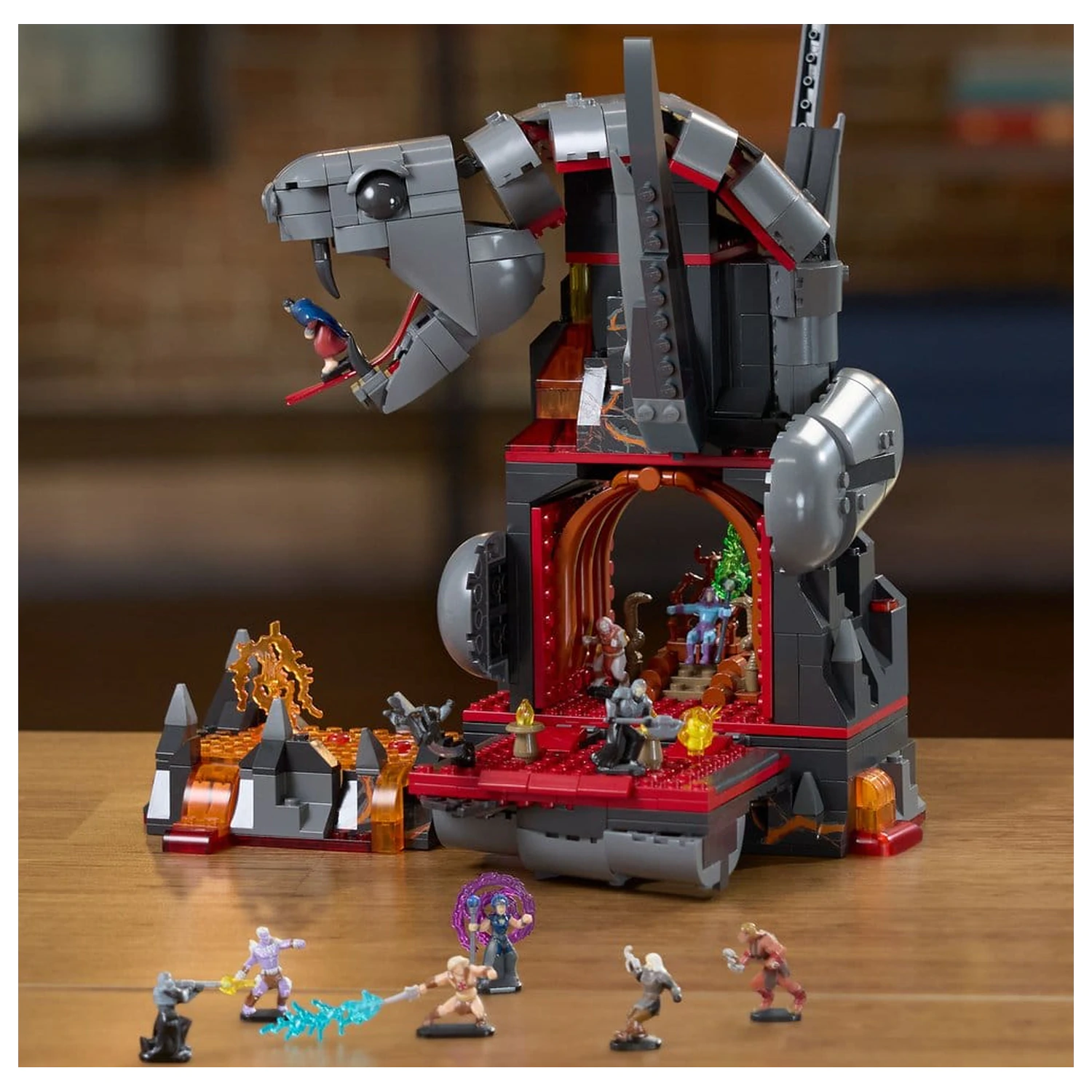 Masters of the Universe Mattel Brick Shop Set de constructie Snake Mountain poza produsului