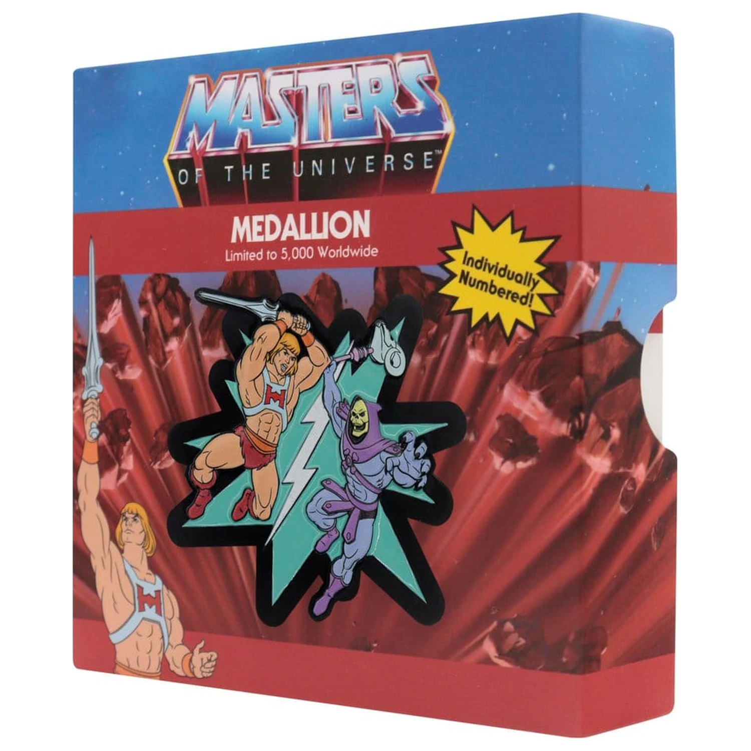Masters of the Universe Medallion He-Man vs Skeletor Editie Limitata poza produsului