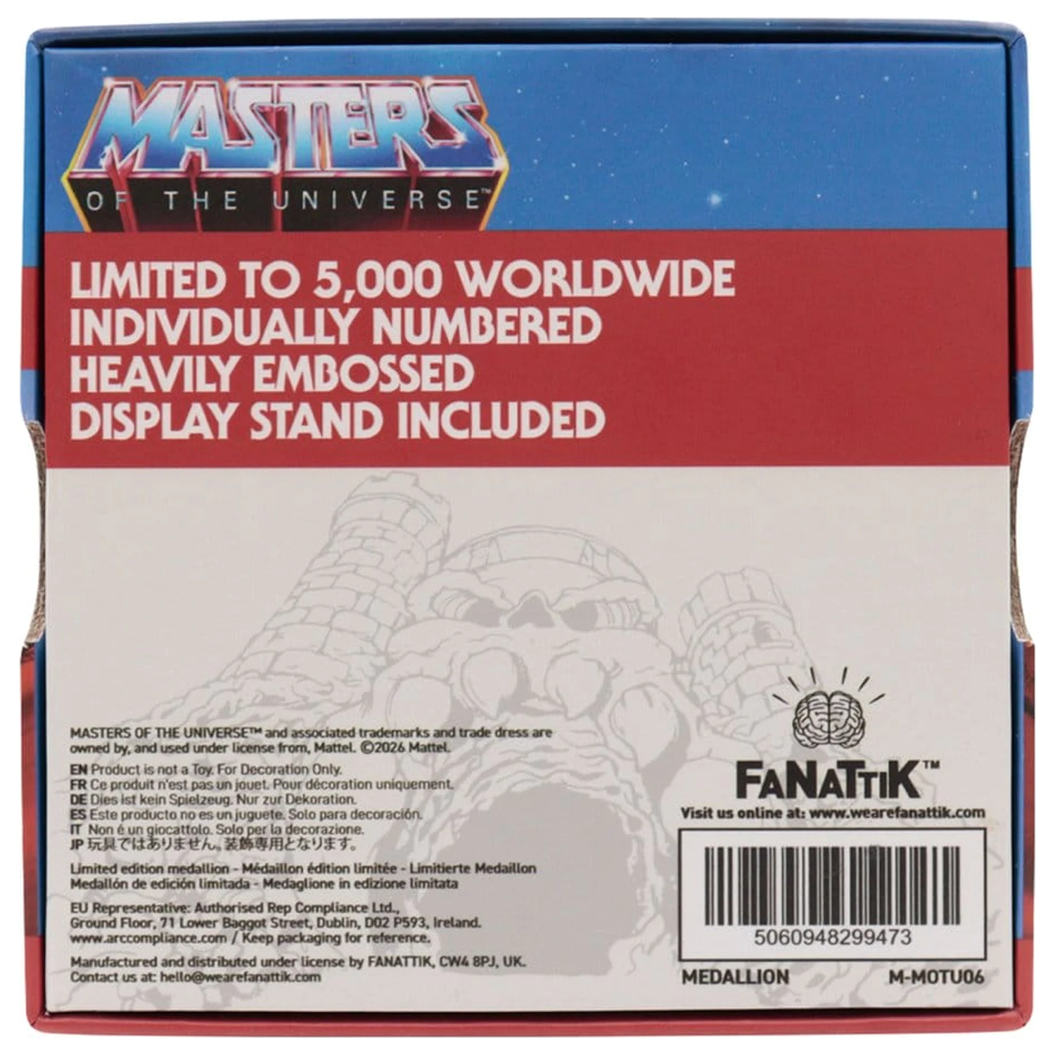 Masters of the Universe Medallion He-Man vs Skeletor Editie Limitata poza produsului
