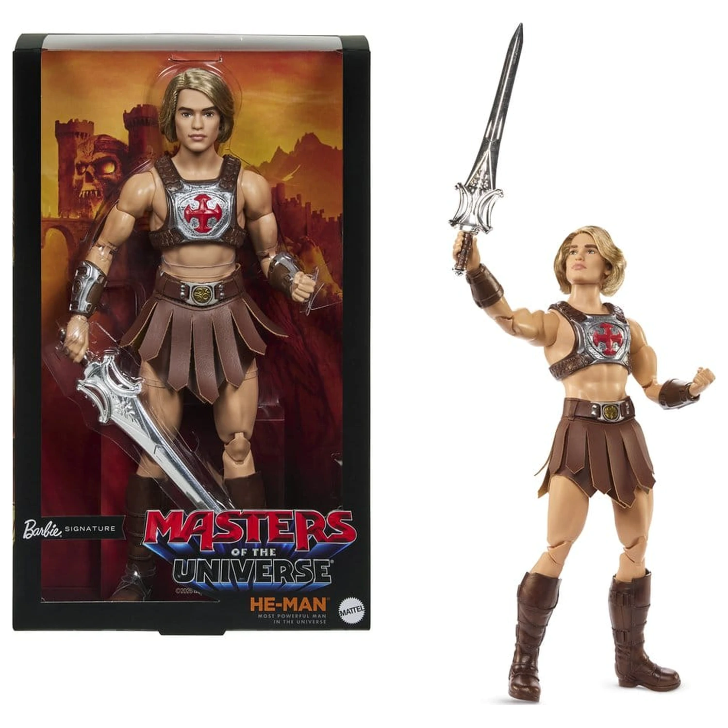 Masters of the Universe Movie 2026 Barbie Signature Papusa He-Man 30 cm poza produsului