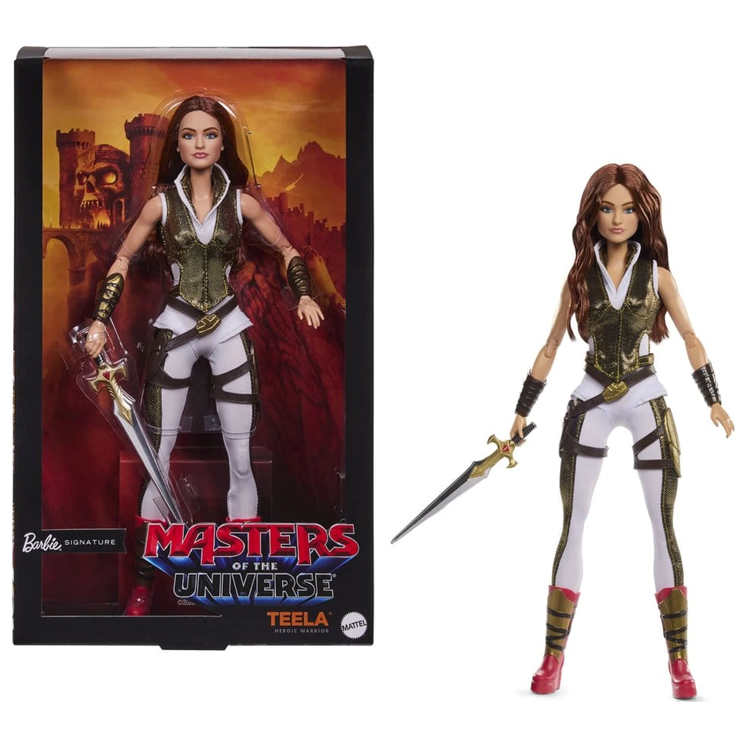Masters of the Universe Movie 2026 Barbie Signature Papusa Teela 30 cm poza produsului