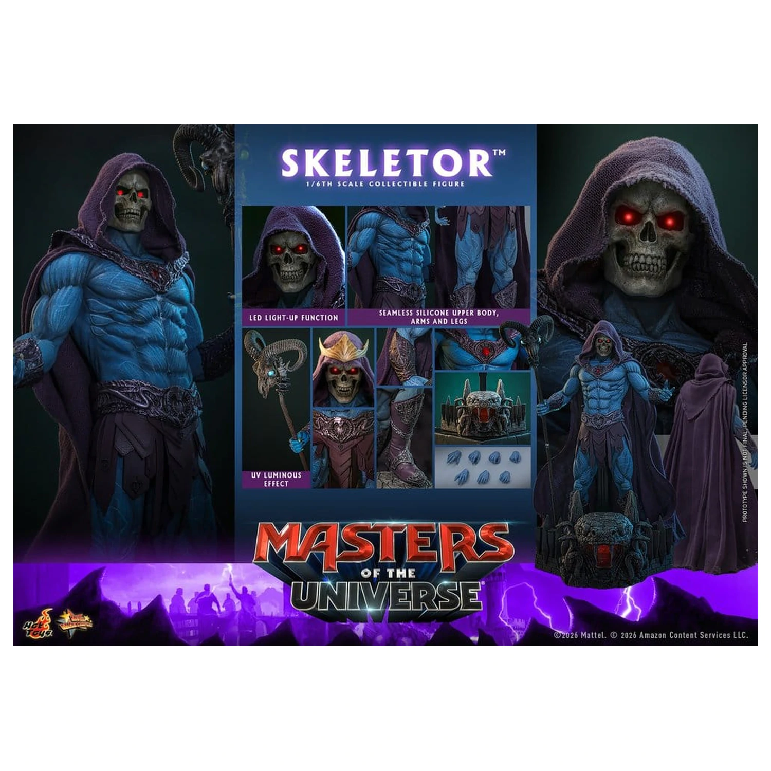 Masters of the Universe Movie Masterpiece Figura de actiune 1/6 Skeletor 31 cm poza produsului