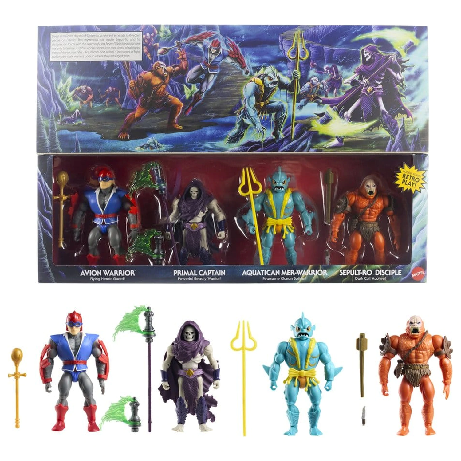 Masters of the Universe Origins Action Figure 4-Pack Battle for Subternia 14 cm poza produsului