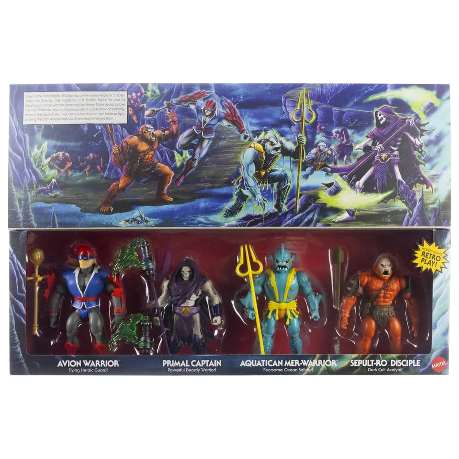 Masters of the Universe Origins Action Figure 4-Pack Battle for Subternia 14 cm poza produsului