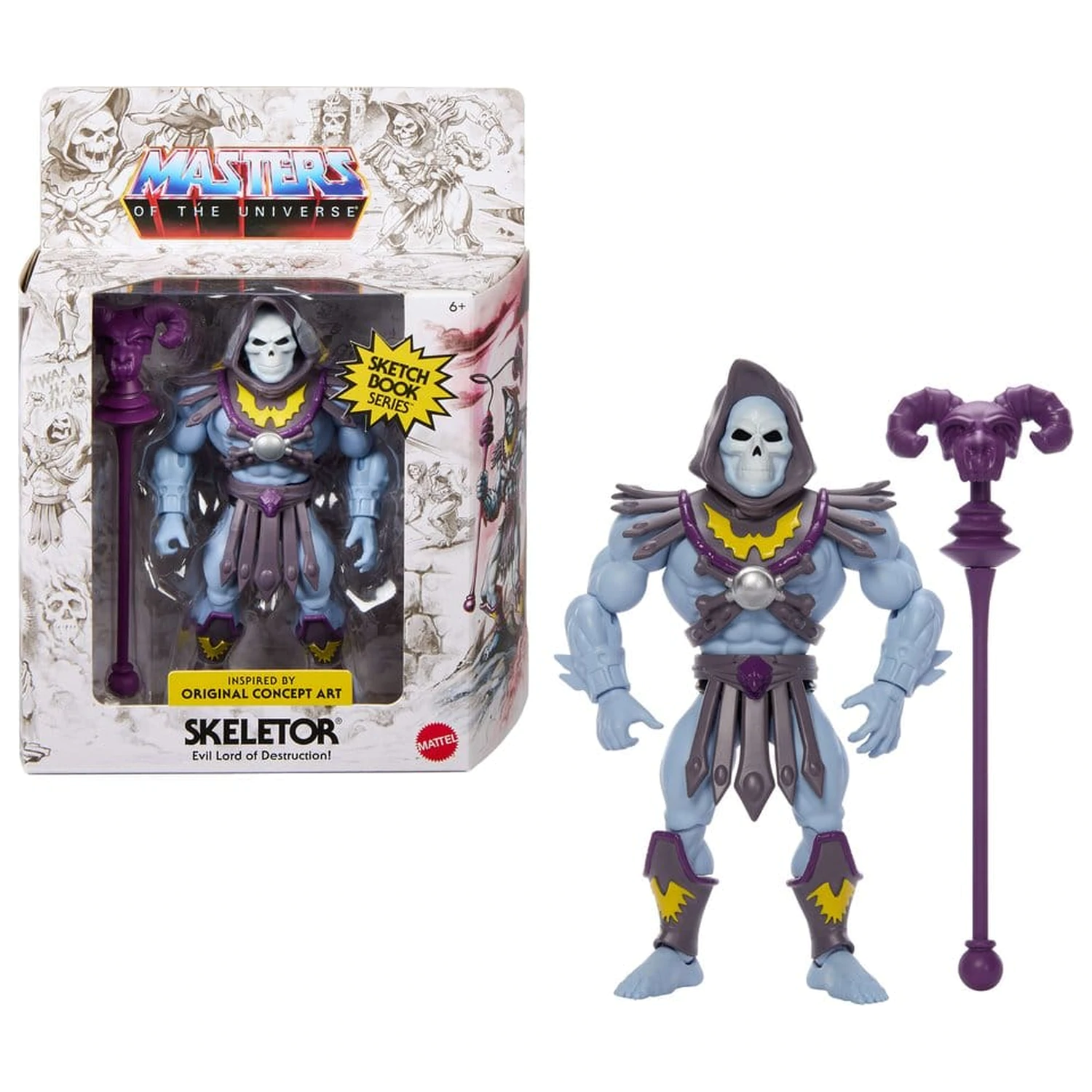 Masters of the Universe Origins figurina de actiune Sketchbook Series: Skeletor 14 cm poza produsului