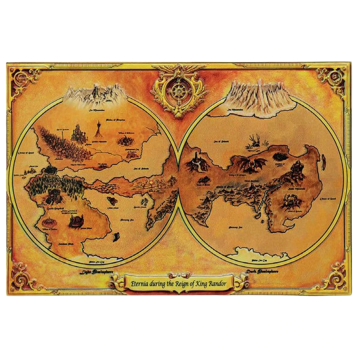 Masters of the Universe Replica Harta Metalica Eternia Editie Limitata 10 x 15 cm poza produsului