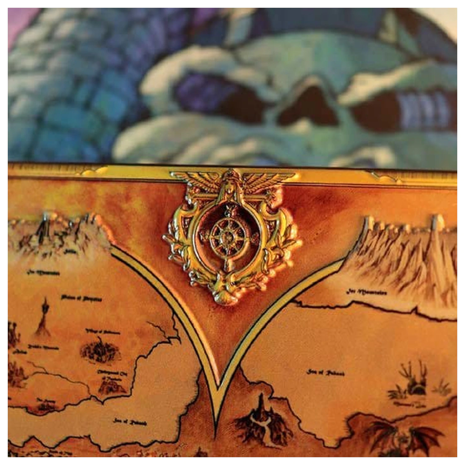 Masters of the Universe Replica Harta Metalica Eternia Editie Limitata 10 x 15 cm poza produsului