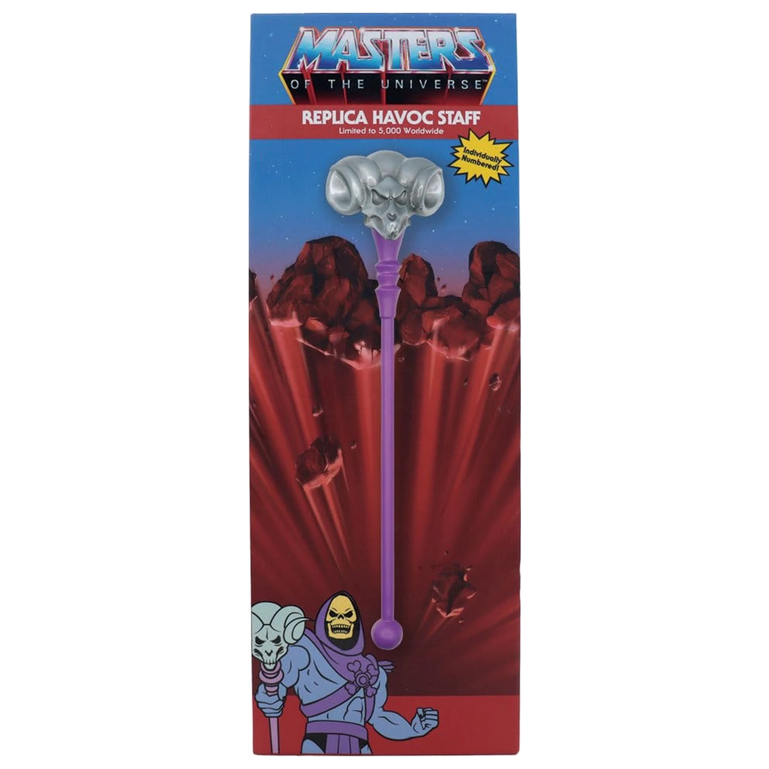 Masters of the Universe Replica Miniatura Havoc Staff Editie Limitata 18 cm poza produsului