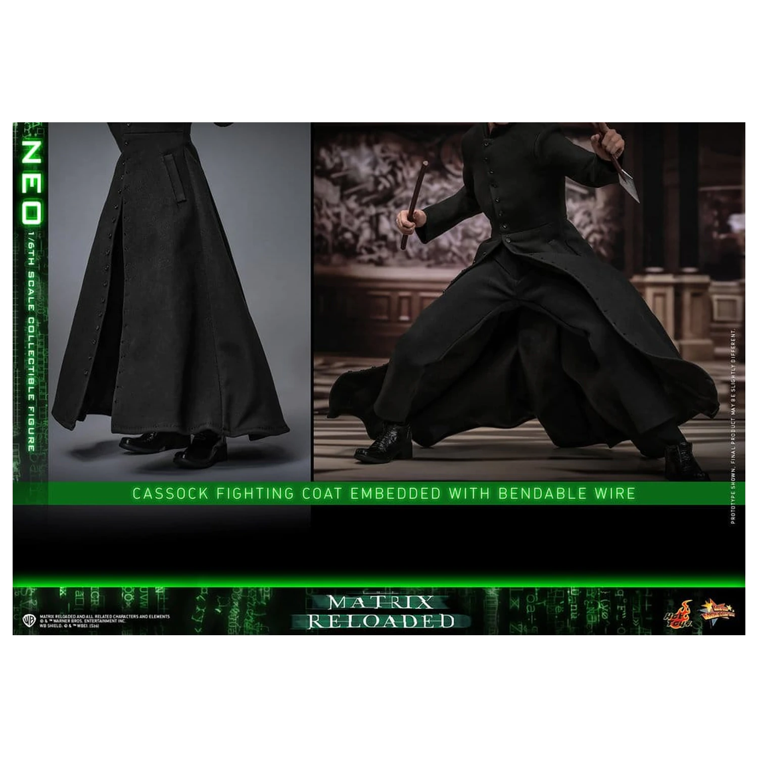 Matrix Movie Masterpiece figurina de actiune 1/6 Neo 31 cm poza produsului