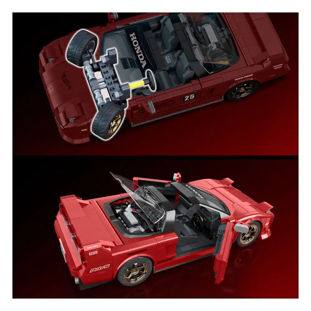Set de construit Mattel Brick Shop Hot Wheels Elite Series 1/16 '90 Acura NSX poza produsului