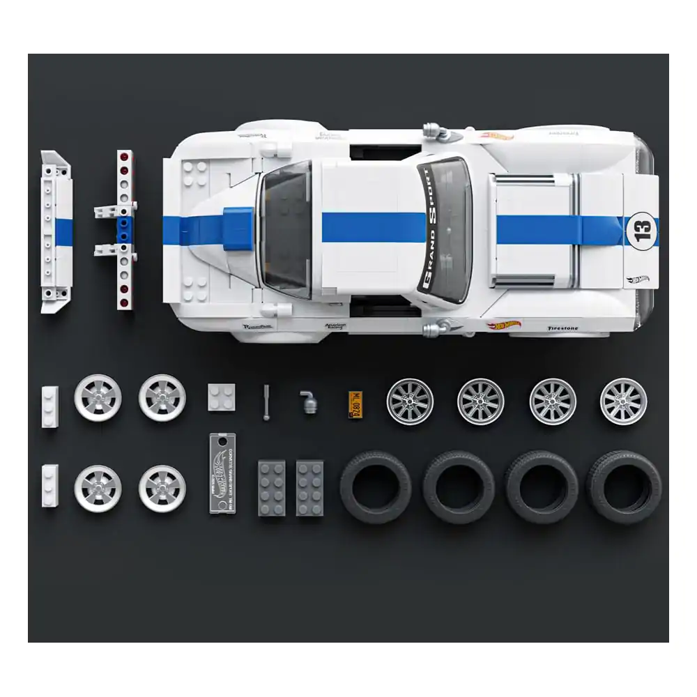 Mattel Brick Shop Hot Wheels Elite Series Set de construcție 1/16 Corvette Grand Sport poza produsului