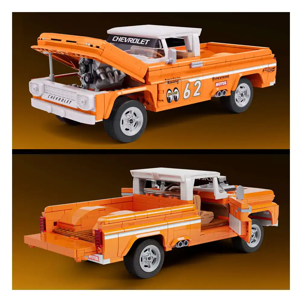 Set de construit Mattel Brick Shop Hot Wheels Elite Series 1/16 Custom '62 Chevy Pickup poza produsului