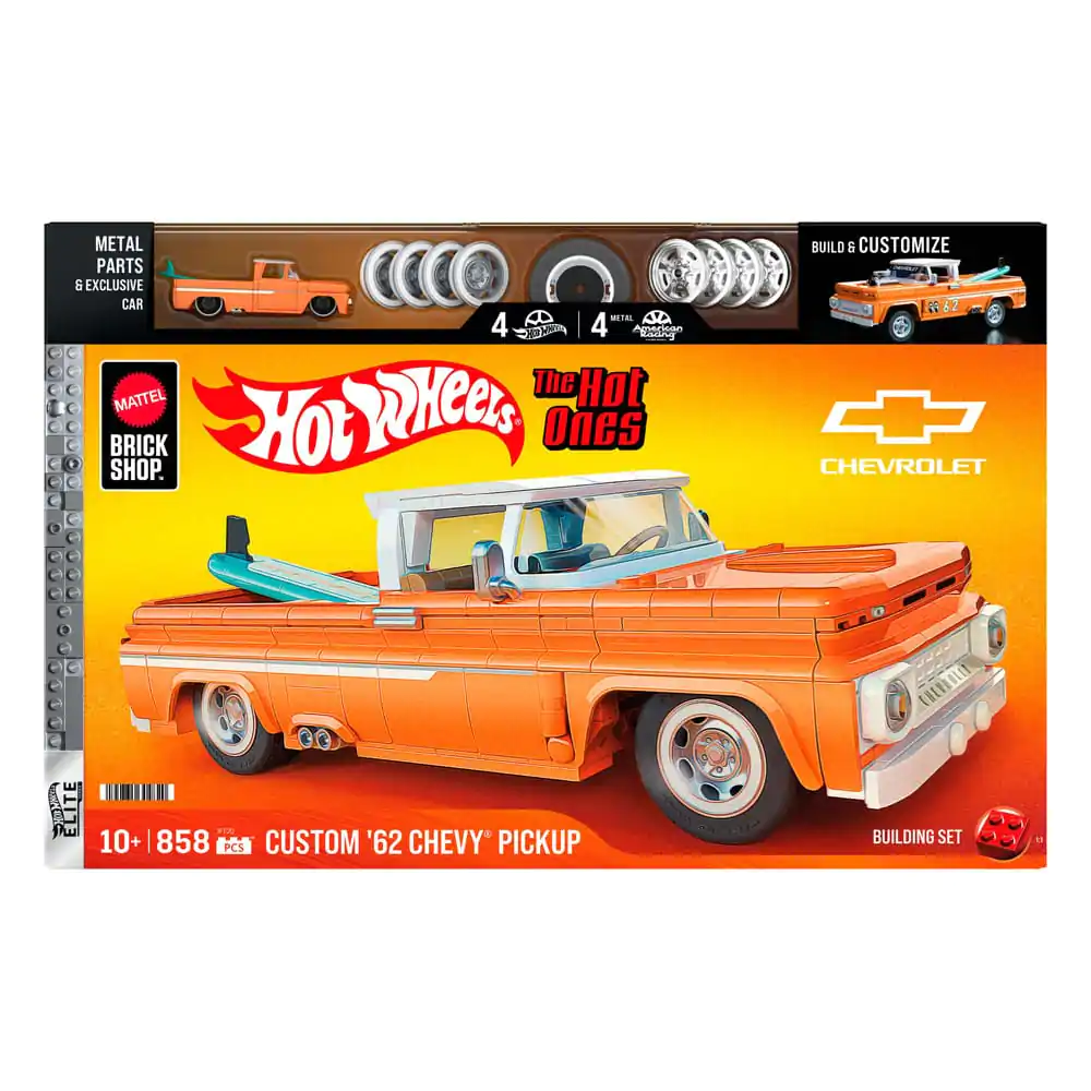 Set de construit Mattel Brick Shop Hot Wheels Elite Series 1/16 Custom '62 Chevy Pickup poza produsului