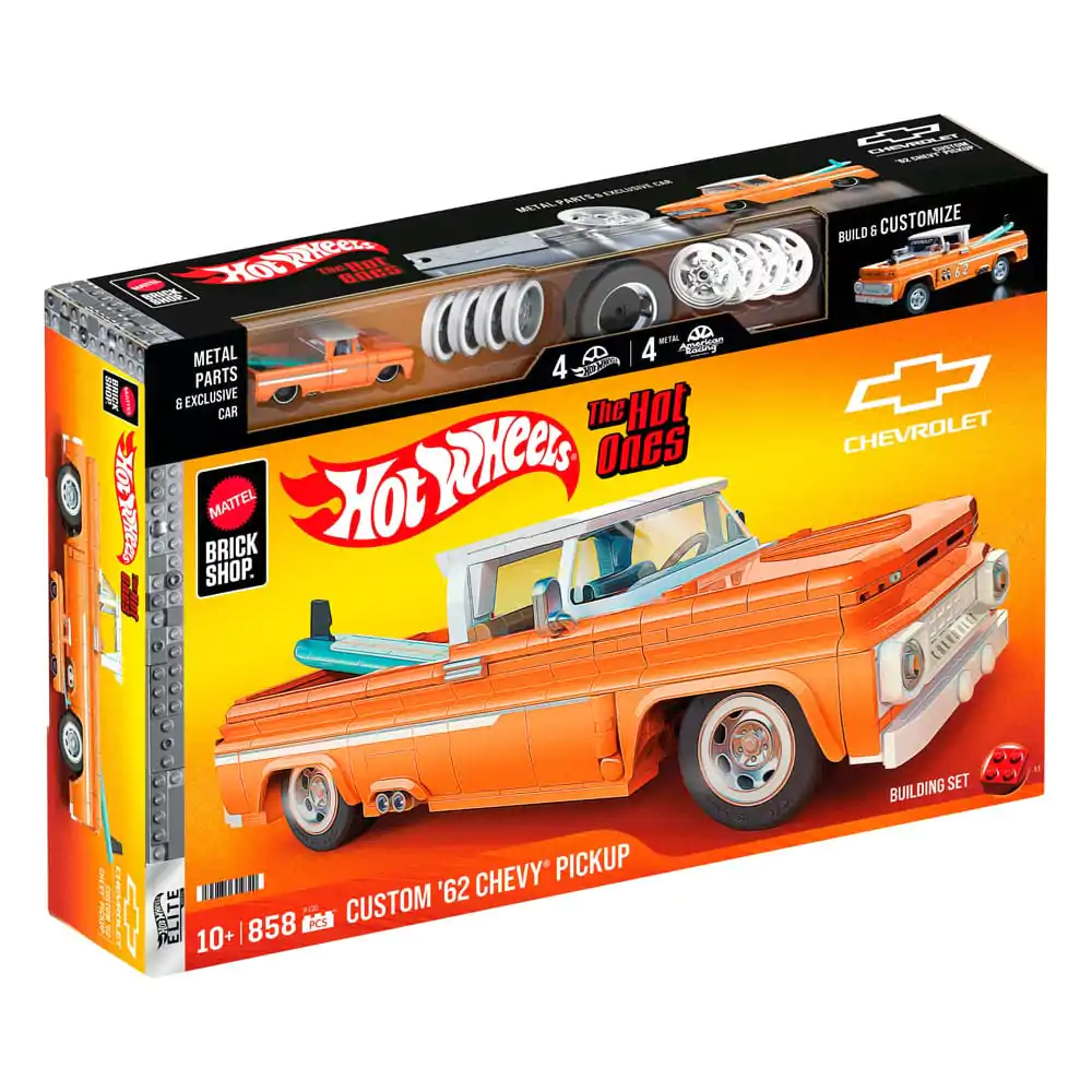 Set de construit Mattel Brick Shop Hot Wheels Elite Series 1/16 Custom '62 Chevy Pickup poza produsului