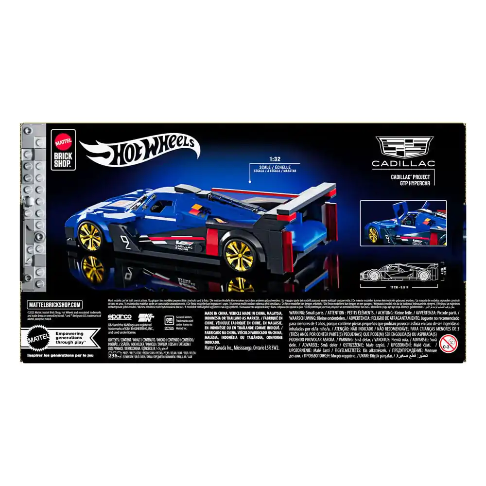 Mattel Brick Shop Hot Wheels Speed Series Building Set Set de construit 1/32 Cadillac Project GTP Hypercar poza produsului