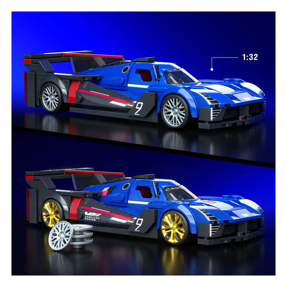Mattel Brick Shop Hot Wheels Speed Series Building Set Set de construit 1/32 Cadillac Project GTP Hypercar poza produsului