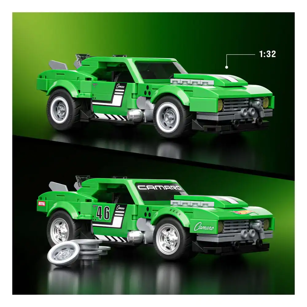 Mattel Brick Shop Hot Wheels Speed Series Set de Construcție 1/32 Custom '68 Camaro poza produsului