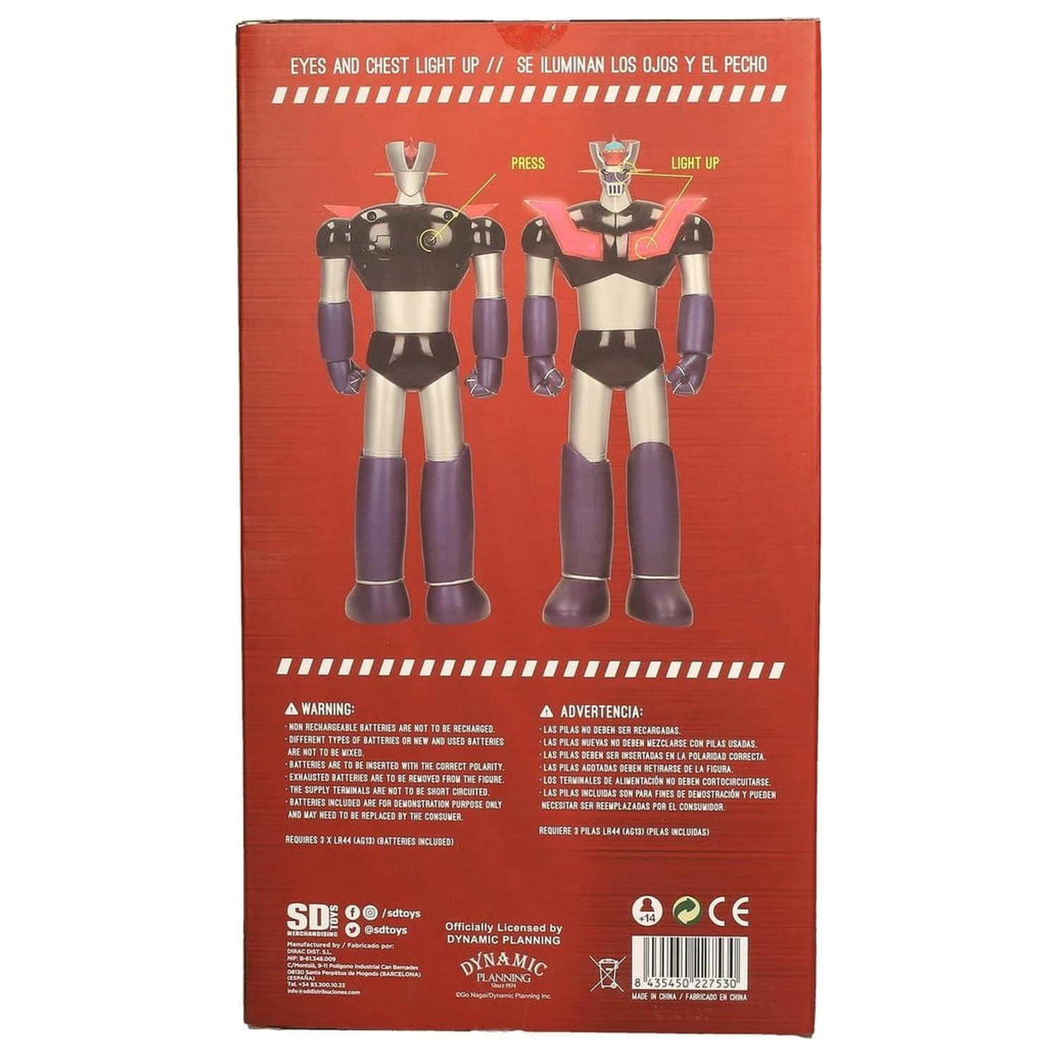 Mazinger Z figură cu lumină 30cm poza produsului