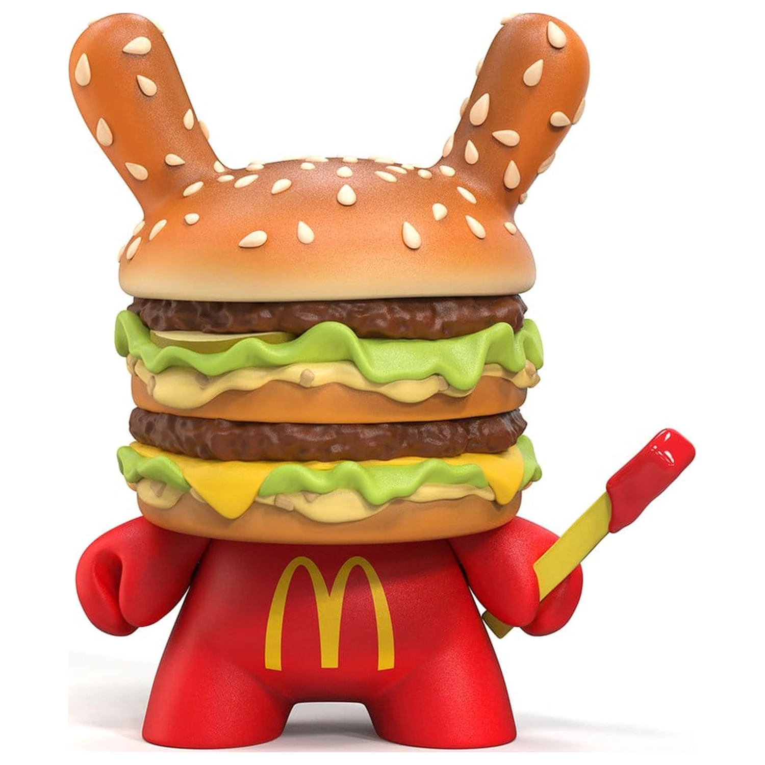 McDonald's Big Mac Vinyl Dunny Art Figurina 20 cm poza produsului