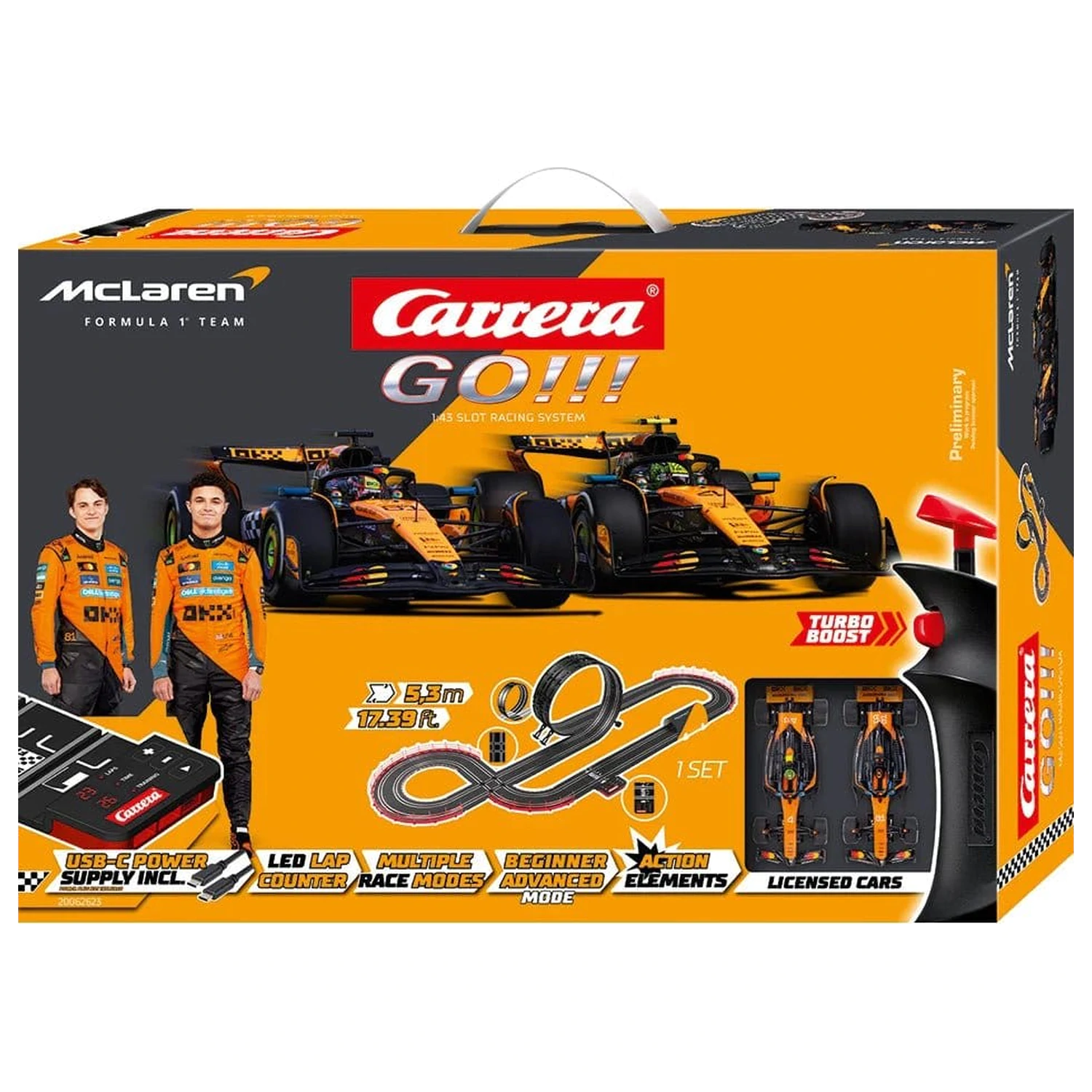 McLaren Carrera GO!!! Set de pistă pentru mașini de slot McLaren Racing poza produsului