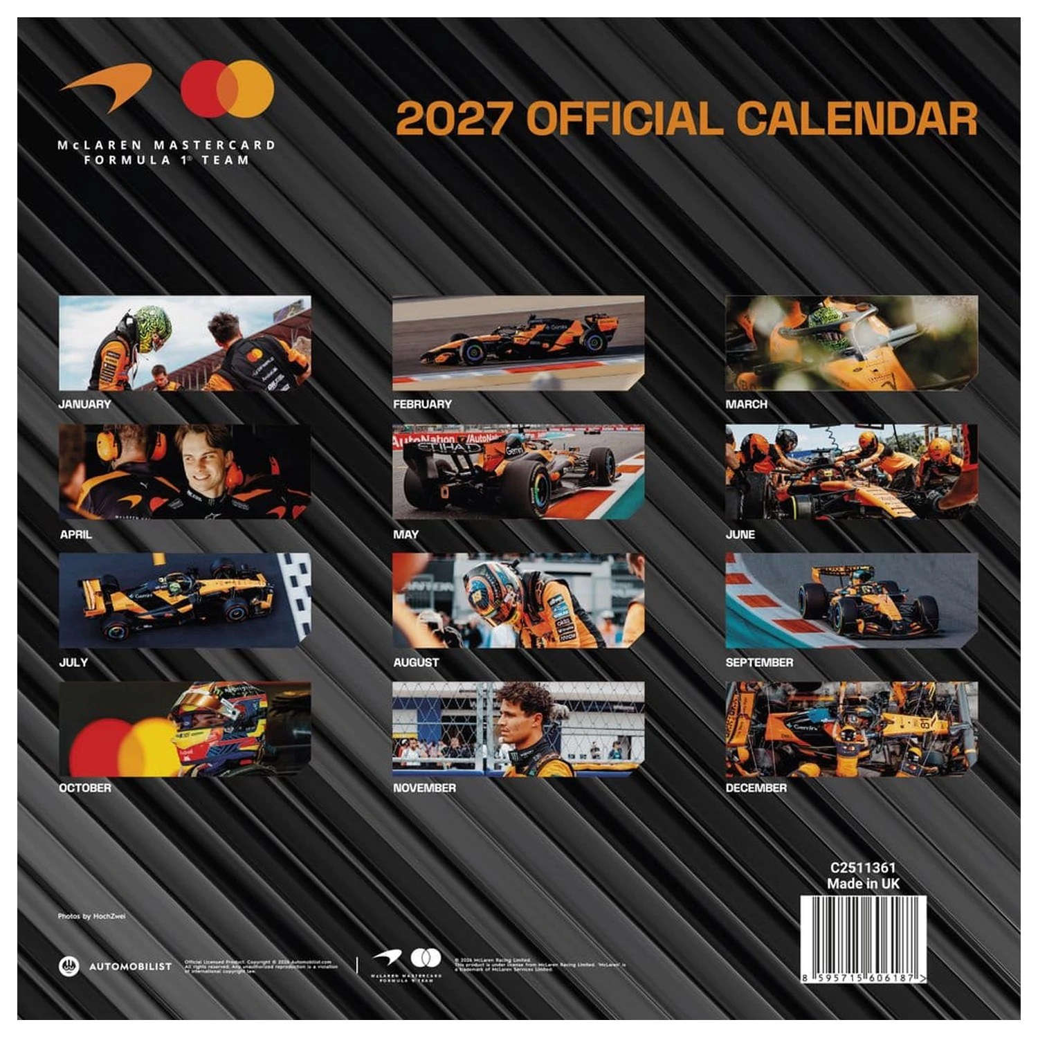 McLaren Calendar 2027 30 x 30 cm poza produsului