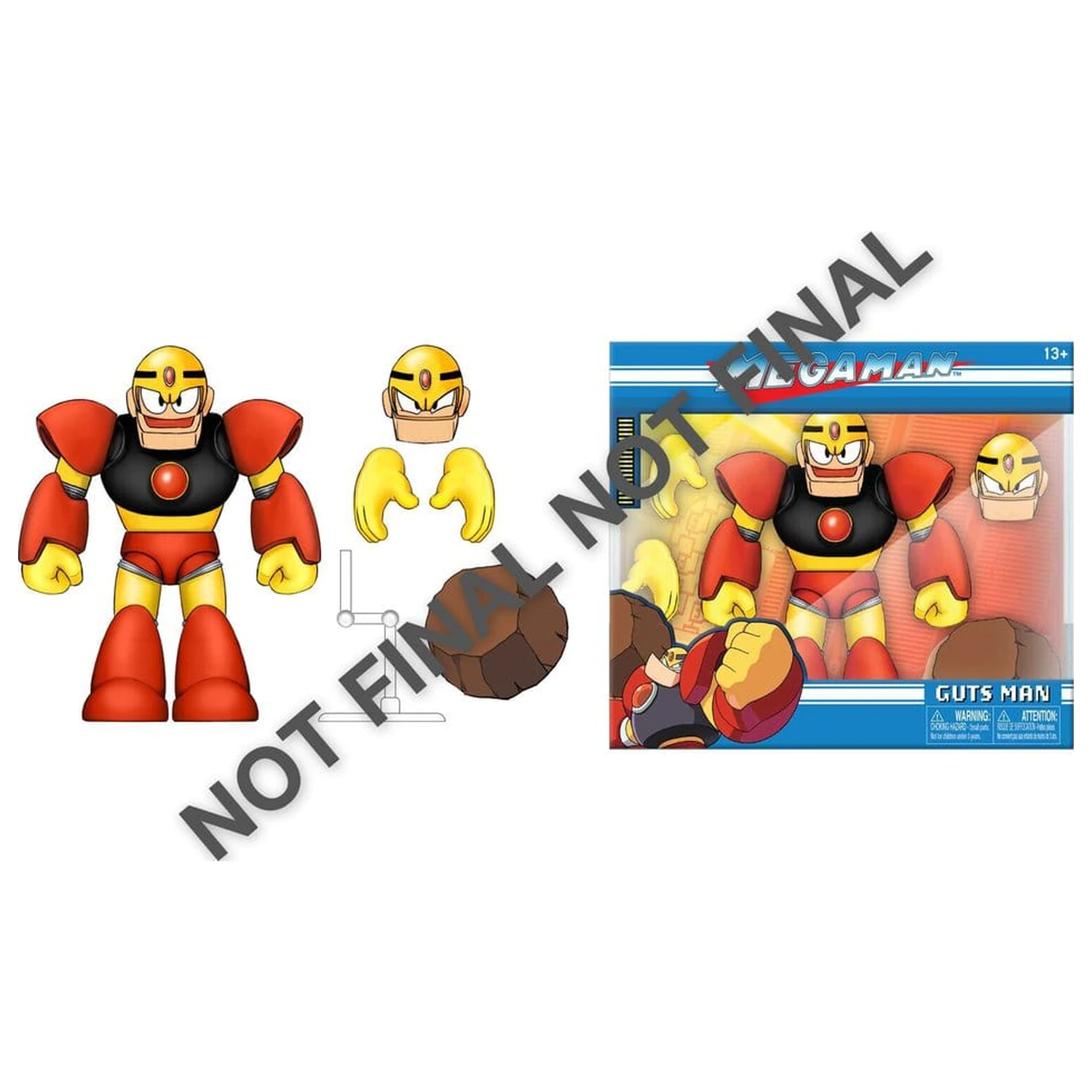 Figurina de actiune Mega Man Guts Man 15 cm poza produsului