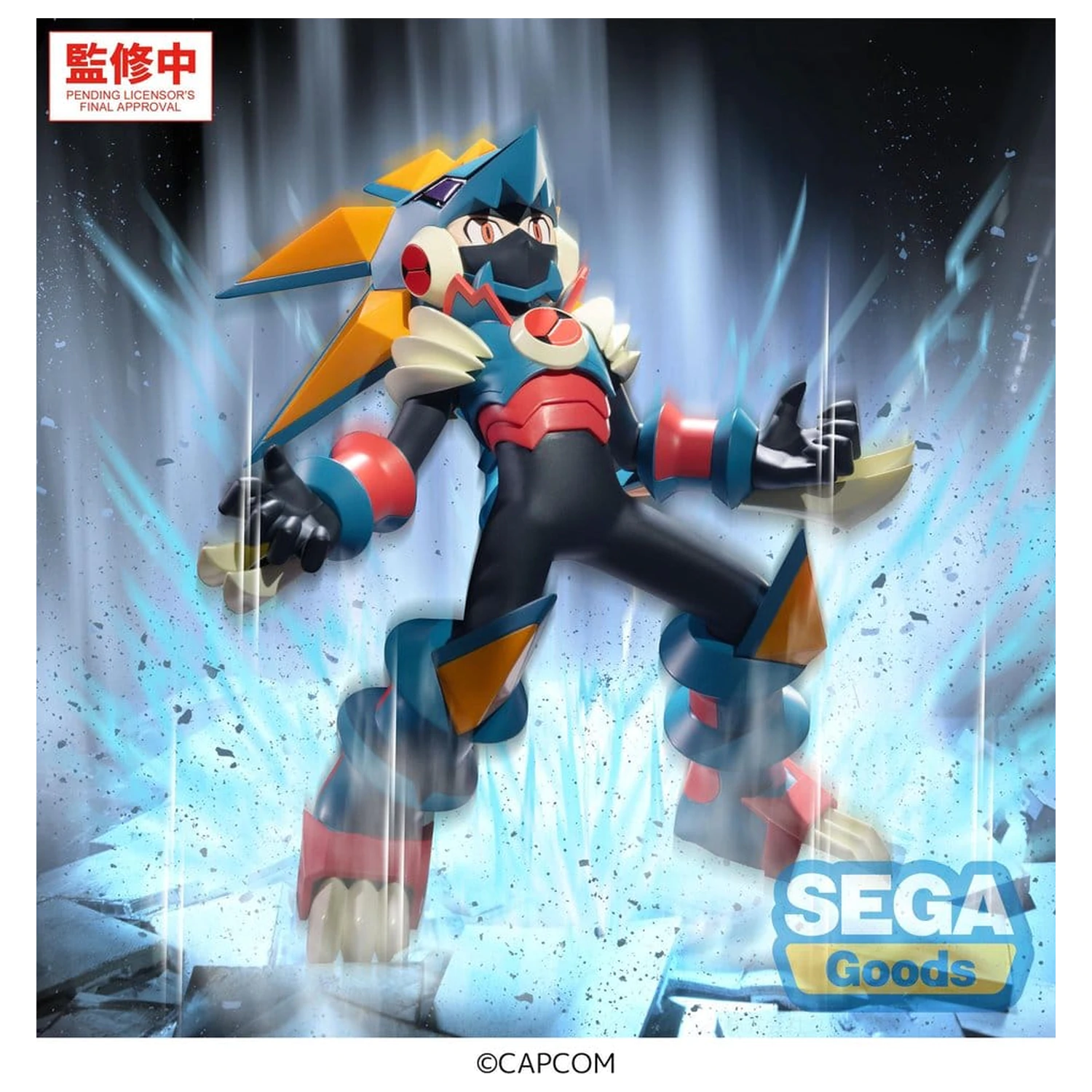 Mega Man Battle Network Luminasta PVC figurină Mega Man Gregar Beast 17 cm poza produsului