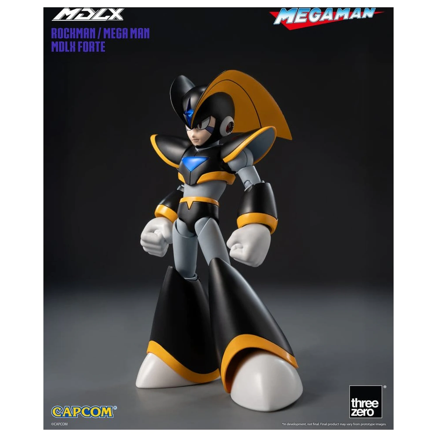 Mega Man MDLX Figurina de acțiune Rockman / Mega Man Forte 10 cm poza produsului