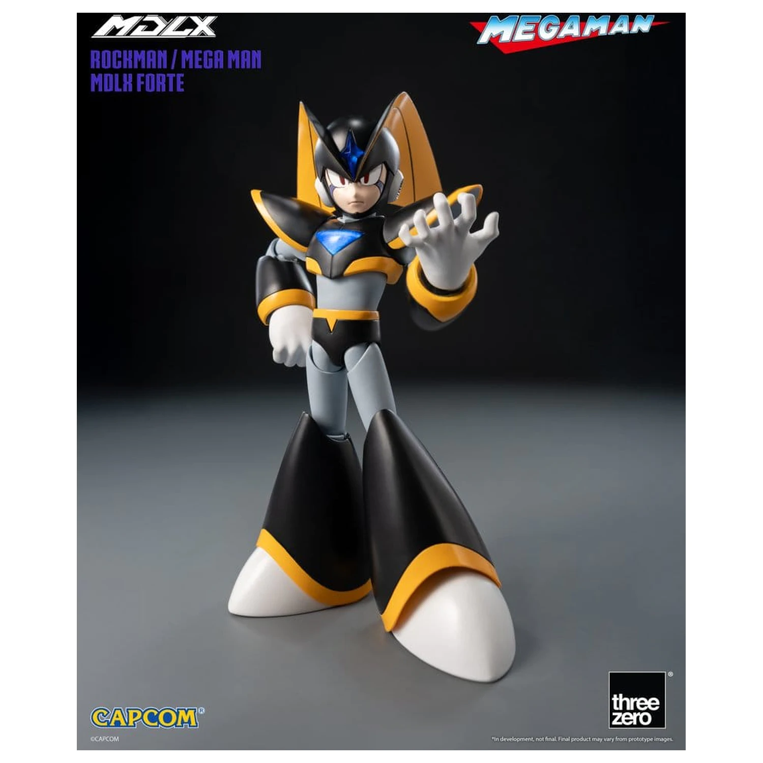 Mega Man MDLX Figurina de acțiune Rockman / Mega Man Forte 10 cm poza produsului