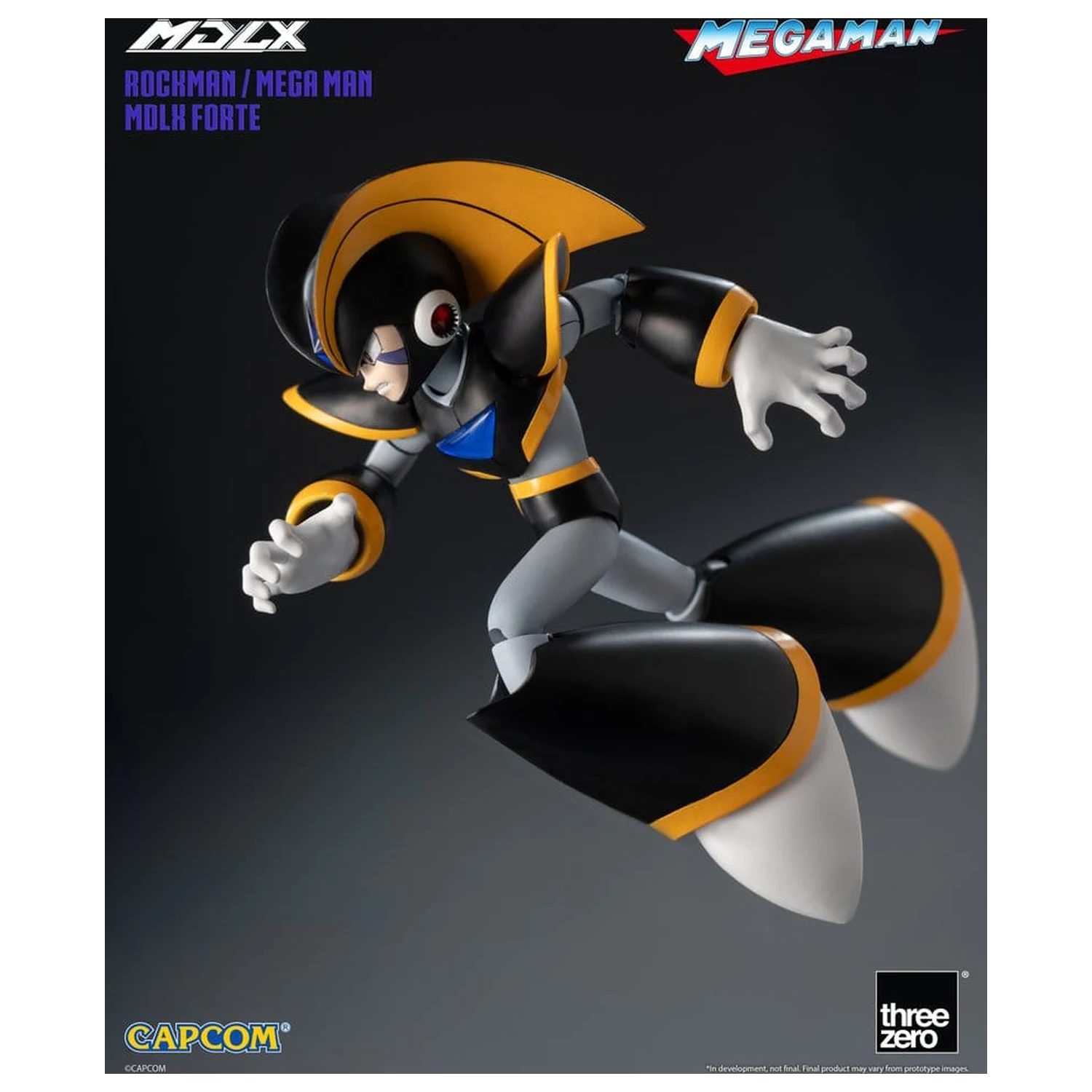 Mega Man MDLX Figurina de acțiune Rockman / Mega Man Forte 10 cm poza produsului