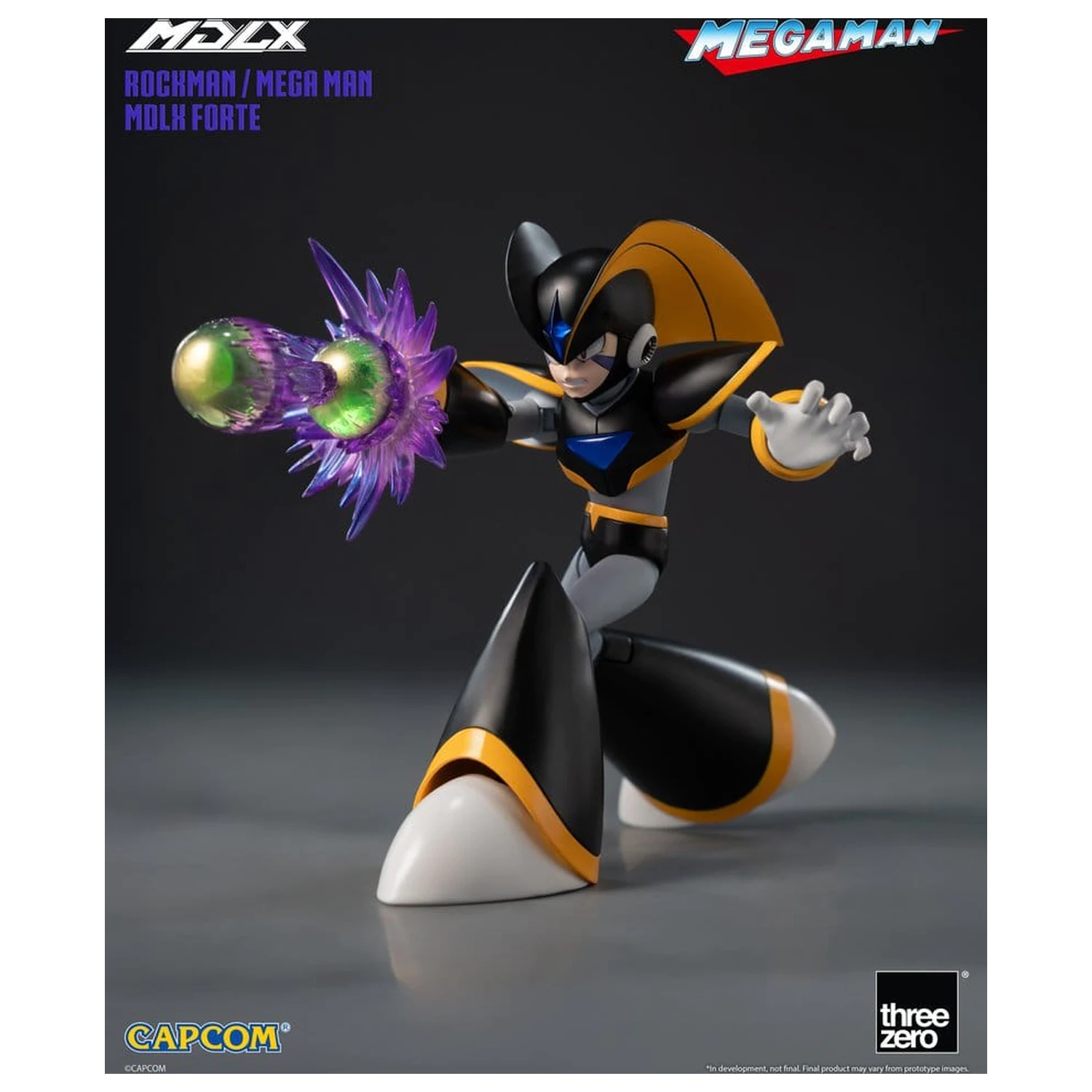 Mega Man MDLX Figurina de acțiune Rockman / Mega Man Forte 10 cm poza produsului